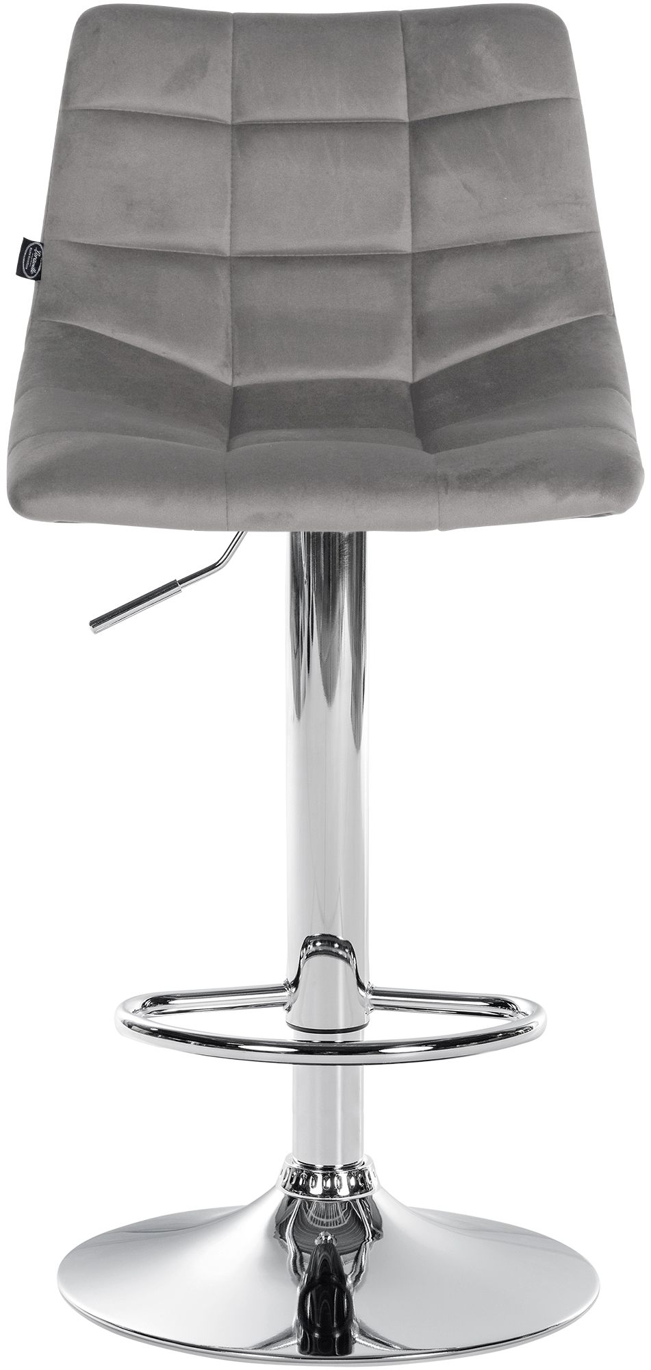 Lot de 2 tabourets de bar Jerry velours