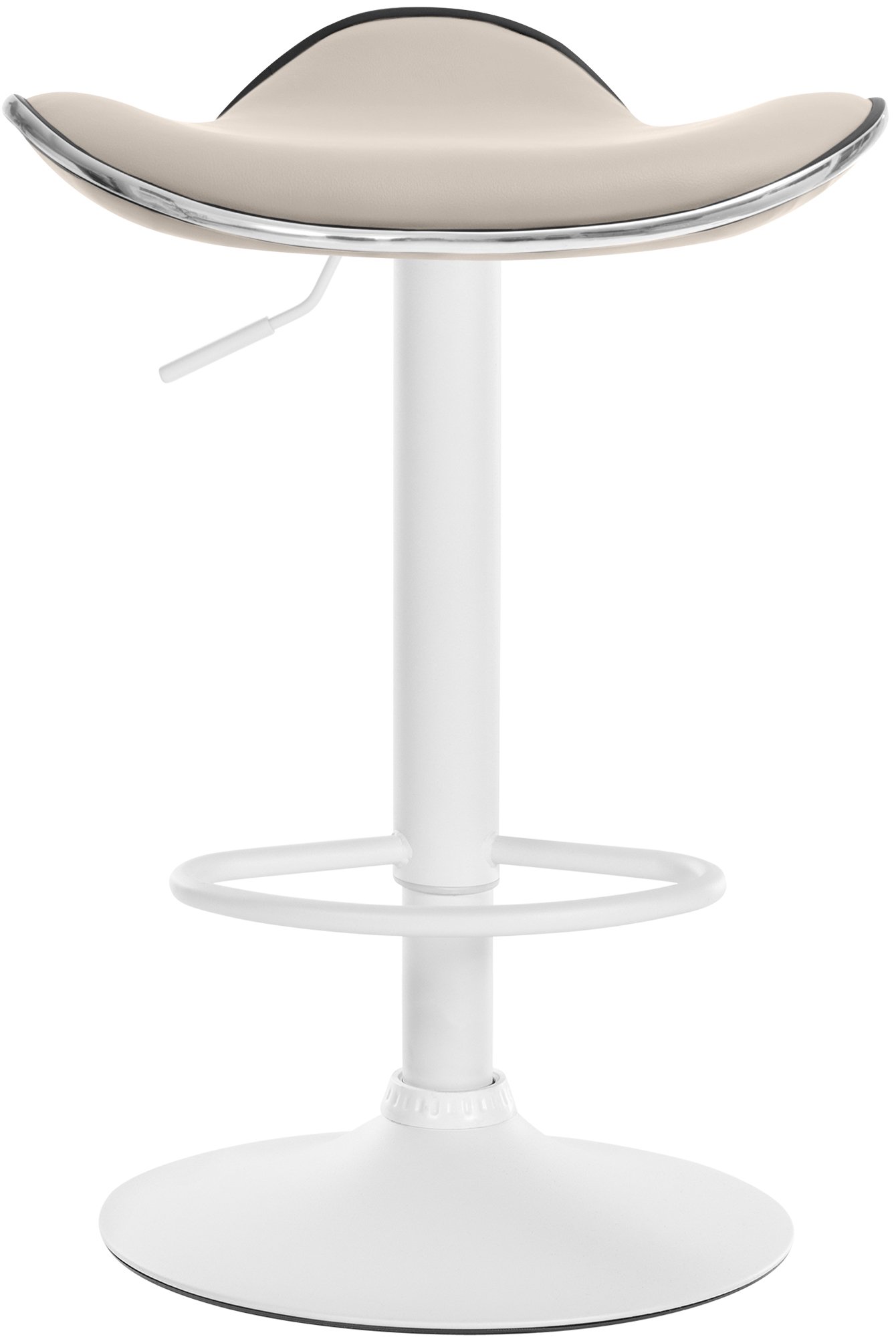 Tabouret de bar Shanghai similicuir avec pied en métal