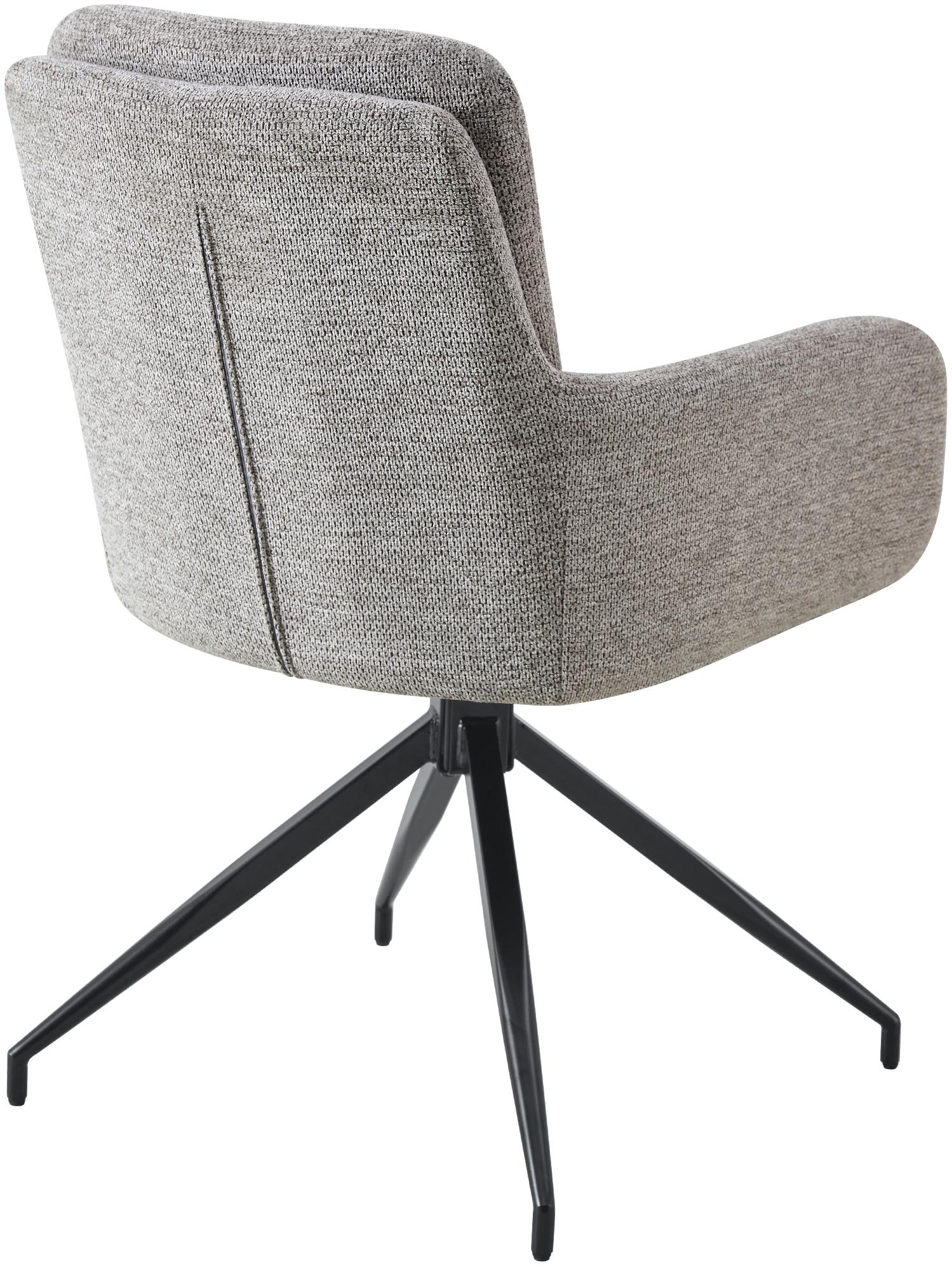 Lot de 2 chaises de salle à manger Pickett en tissu