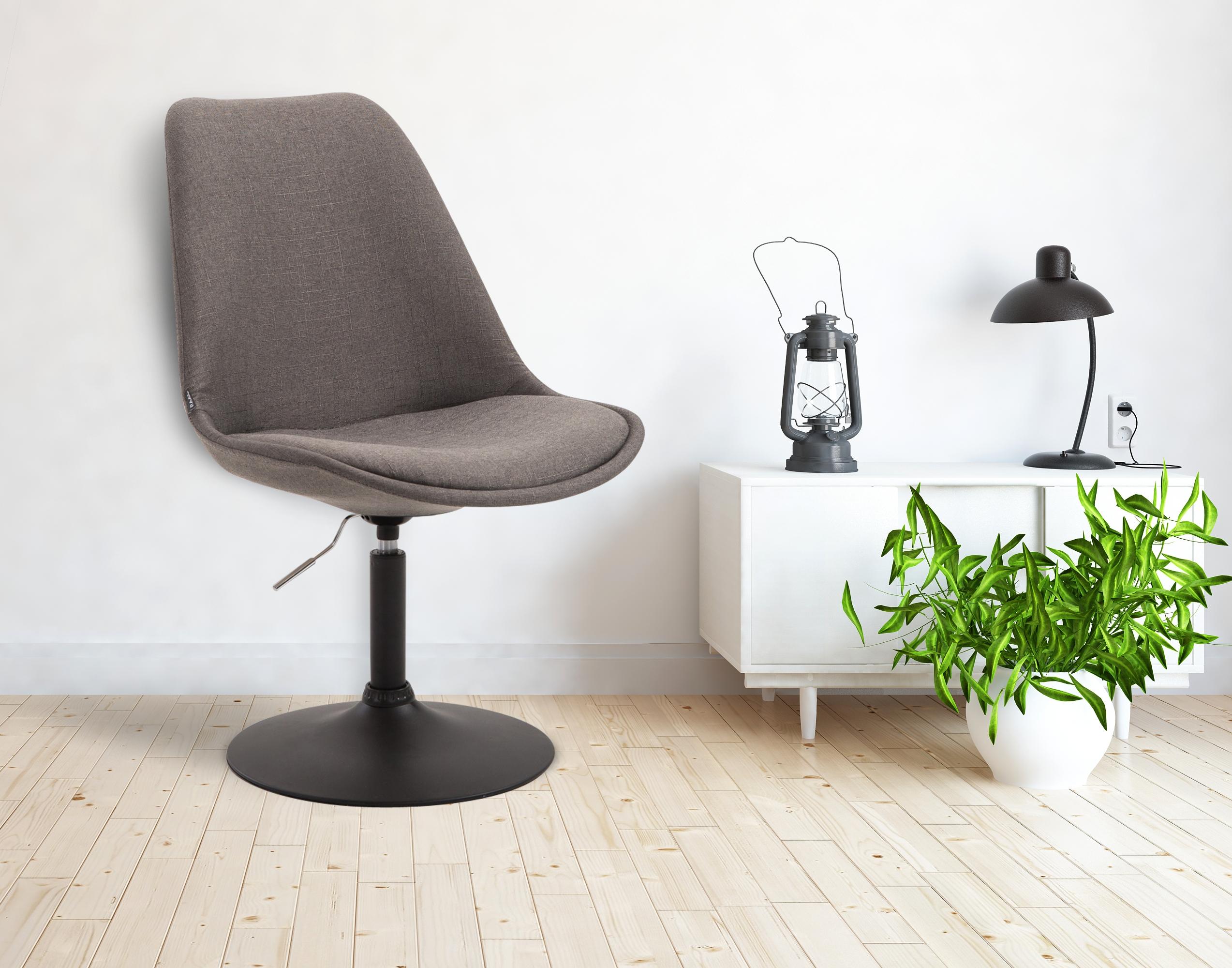 Chaise de salle à manger Maverick tissu avec pied trompette