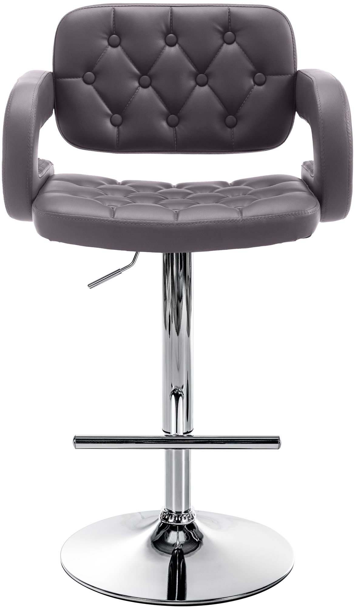 Tabouret de bar Dublin similicuir avec pied en métal