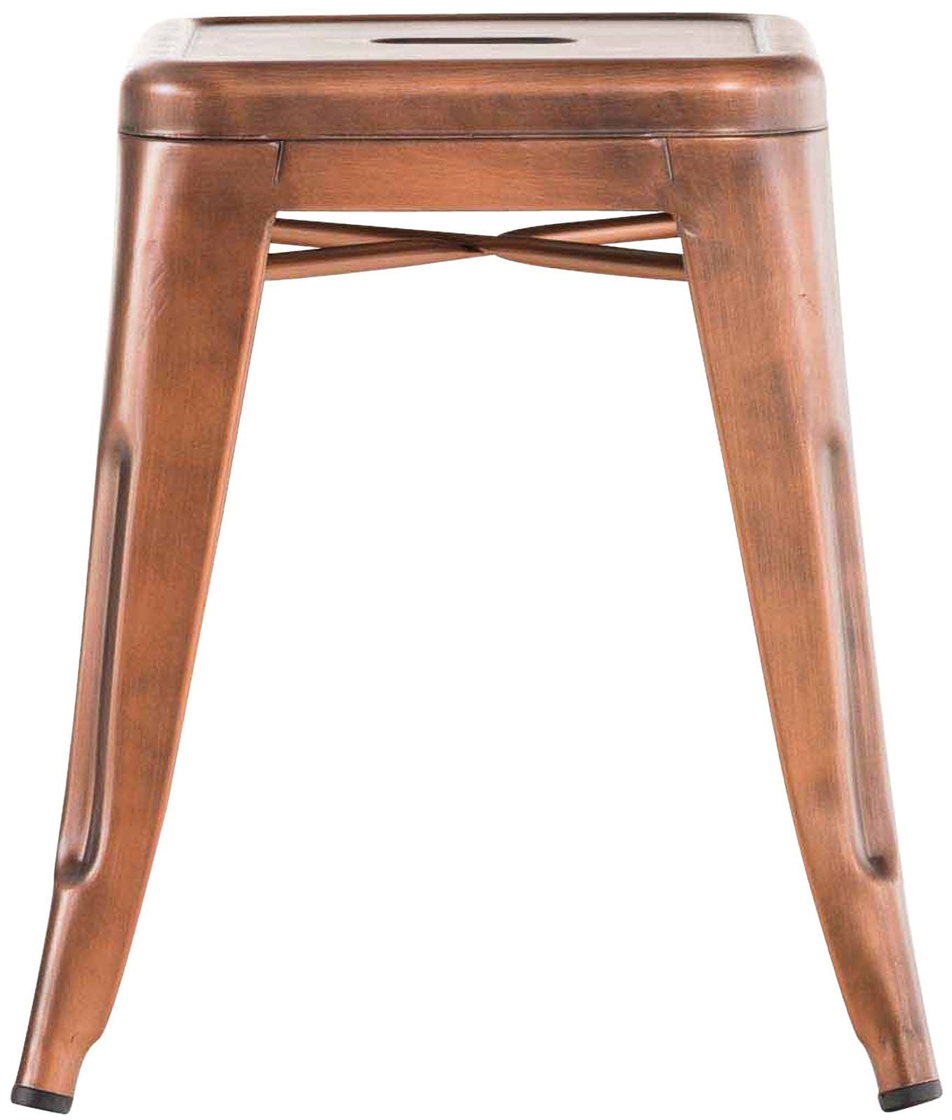 Lot de 4 tabourets bas au style industriel Armin en métal