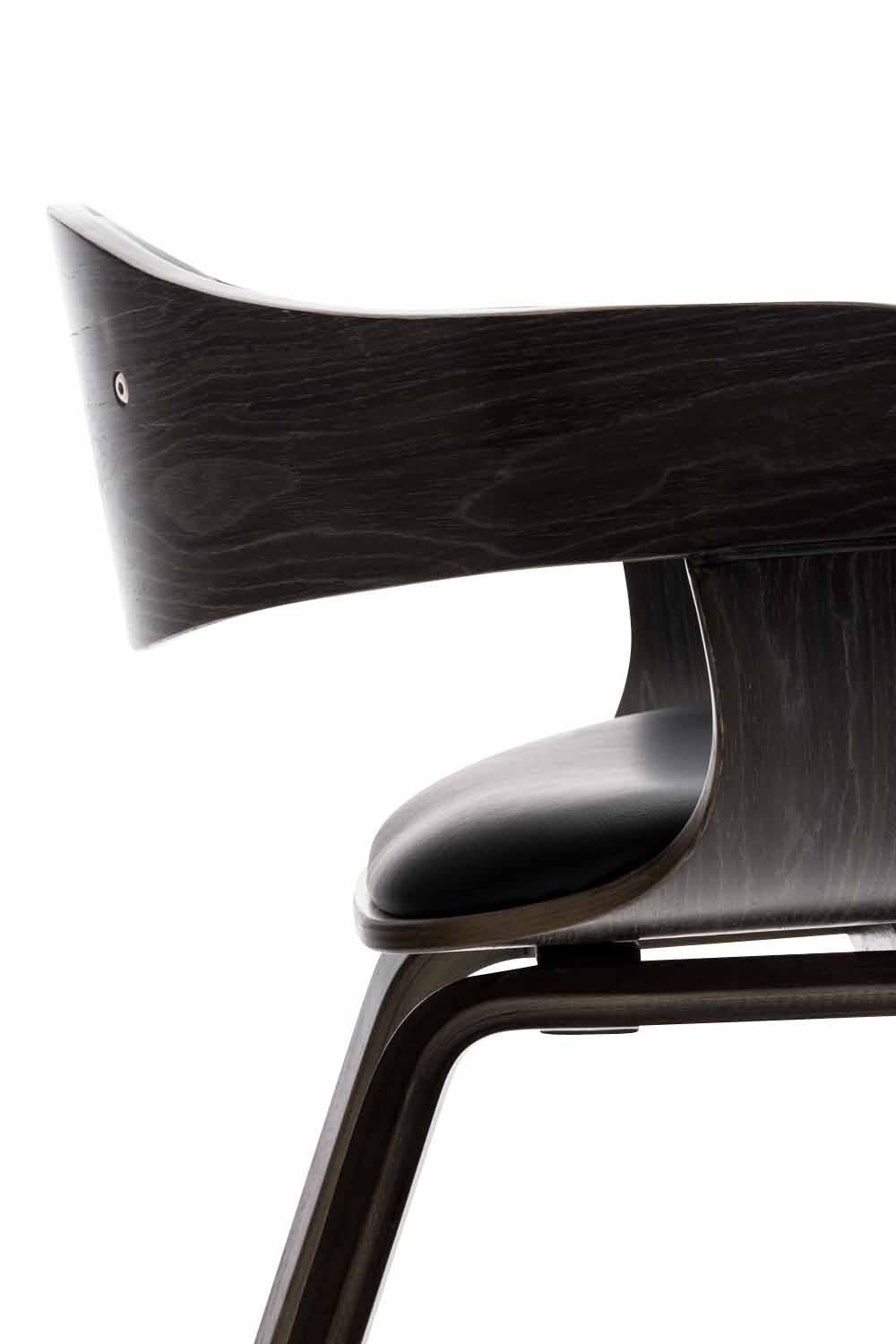 Chaise retro Kingston en similicuir