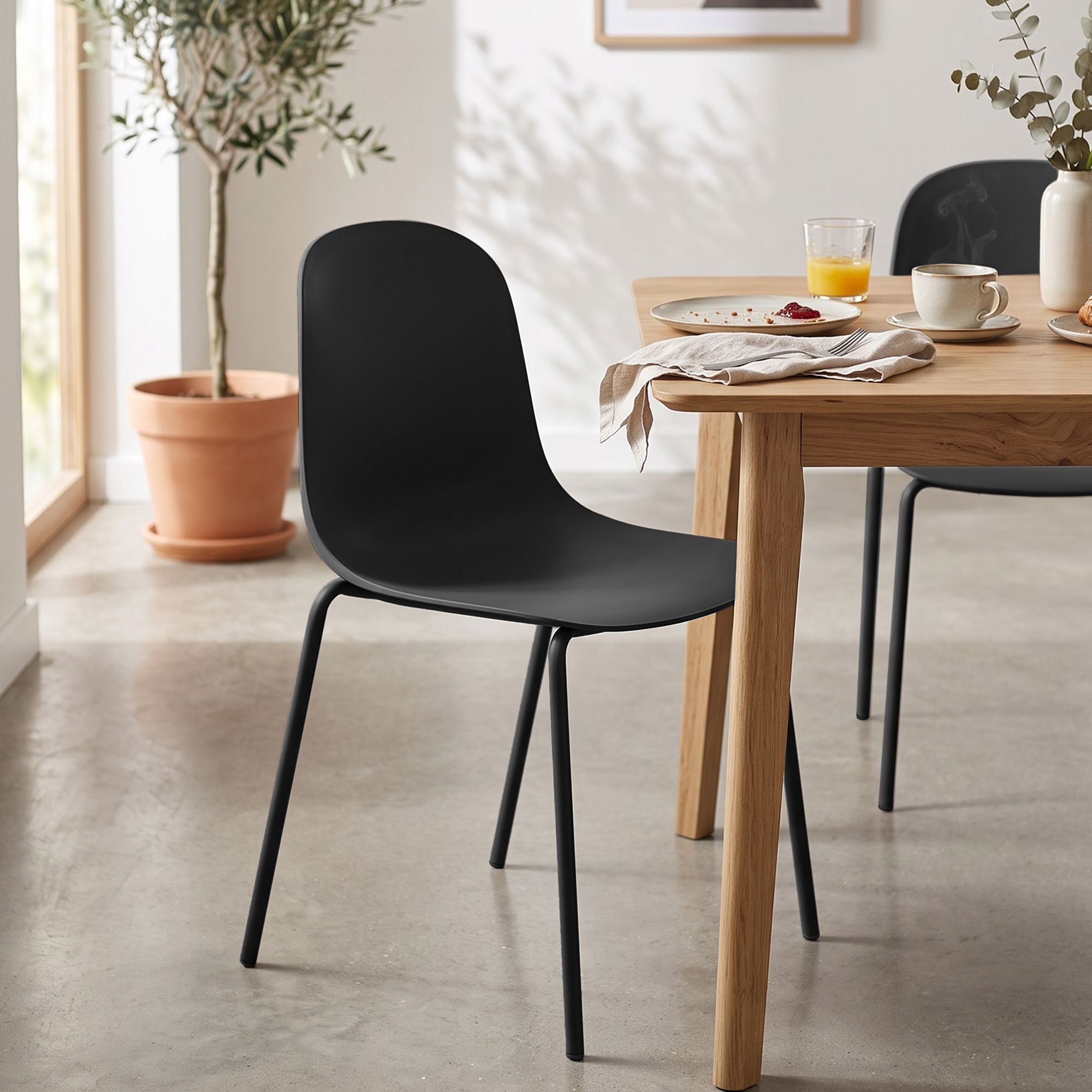 Lot de 2 chaises de jardin Hardin