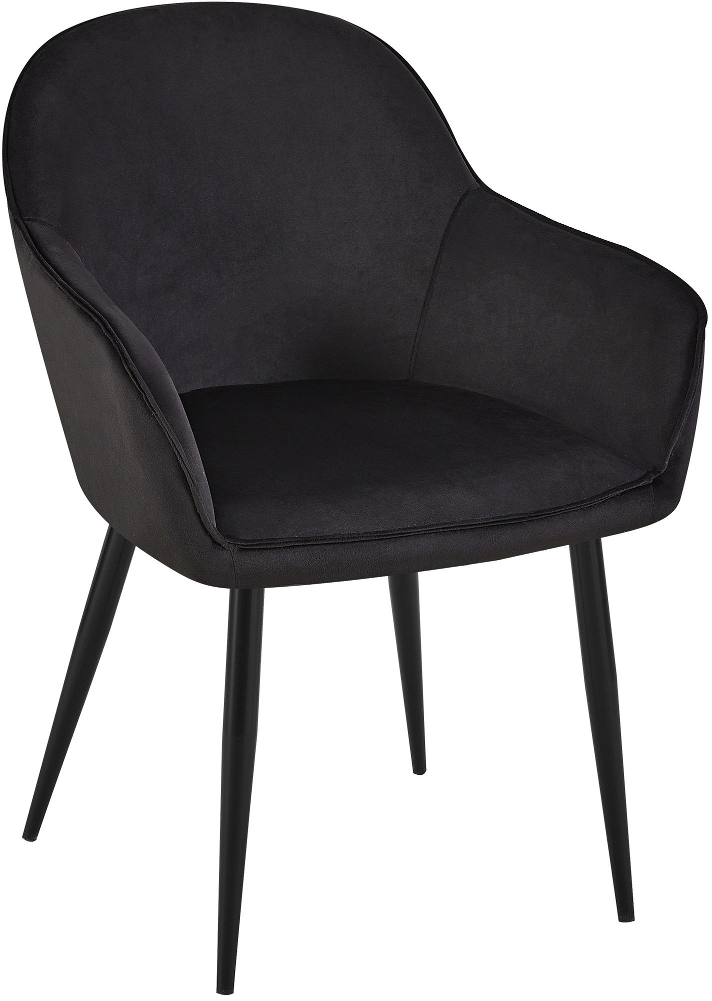 Chaise de salle à manger Boise velours