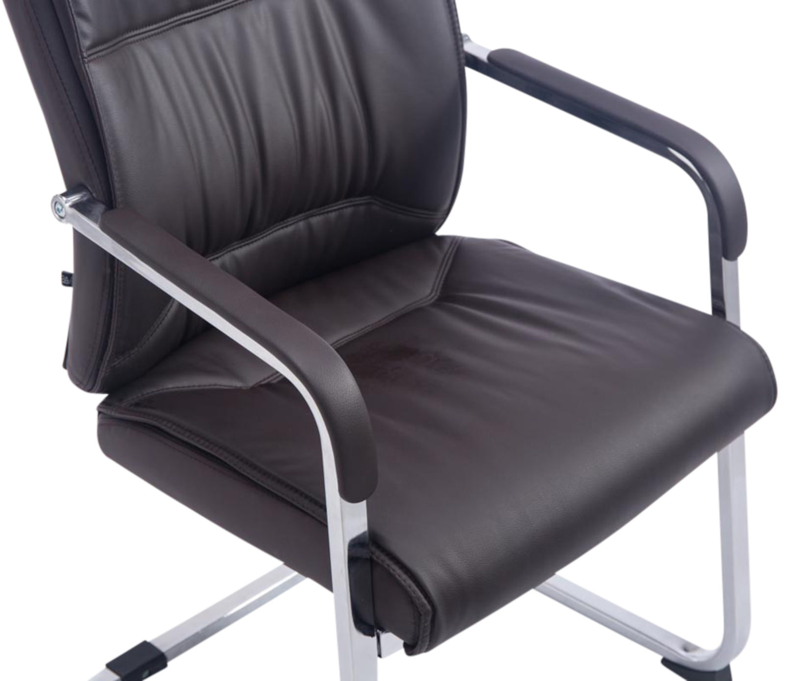Lot de 2 Chaises Cantilever XXL Anubis en Similicuir avec accoudoirs