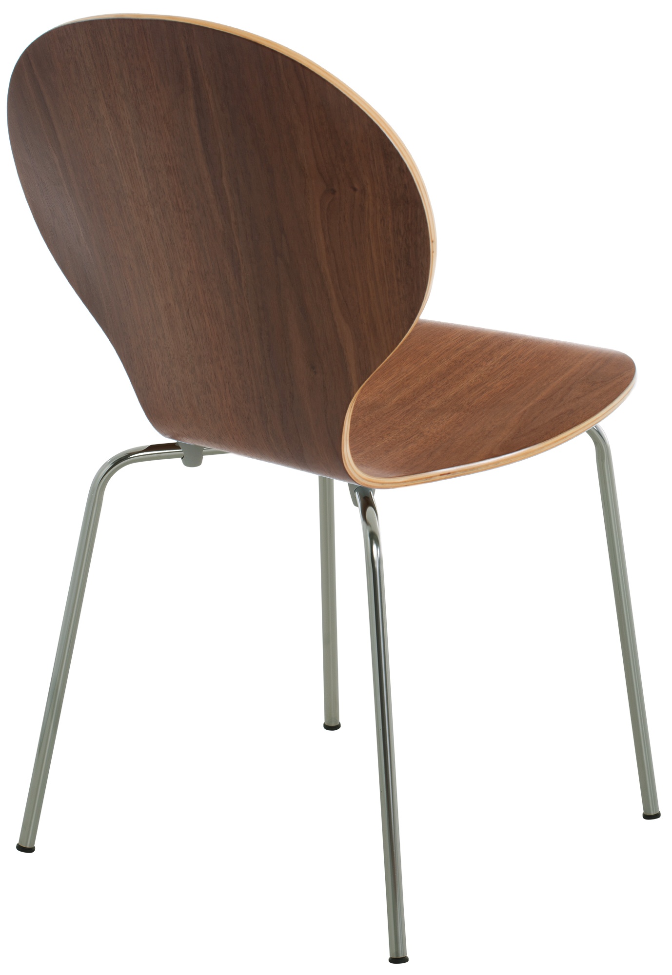 Chaise de visiteur Diego en bois Noyer
