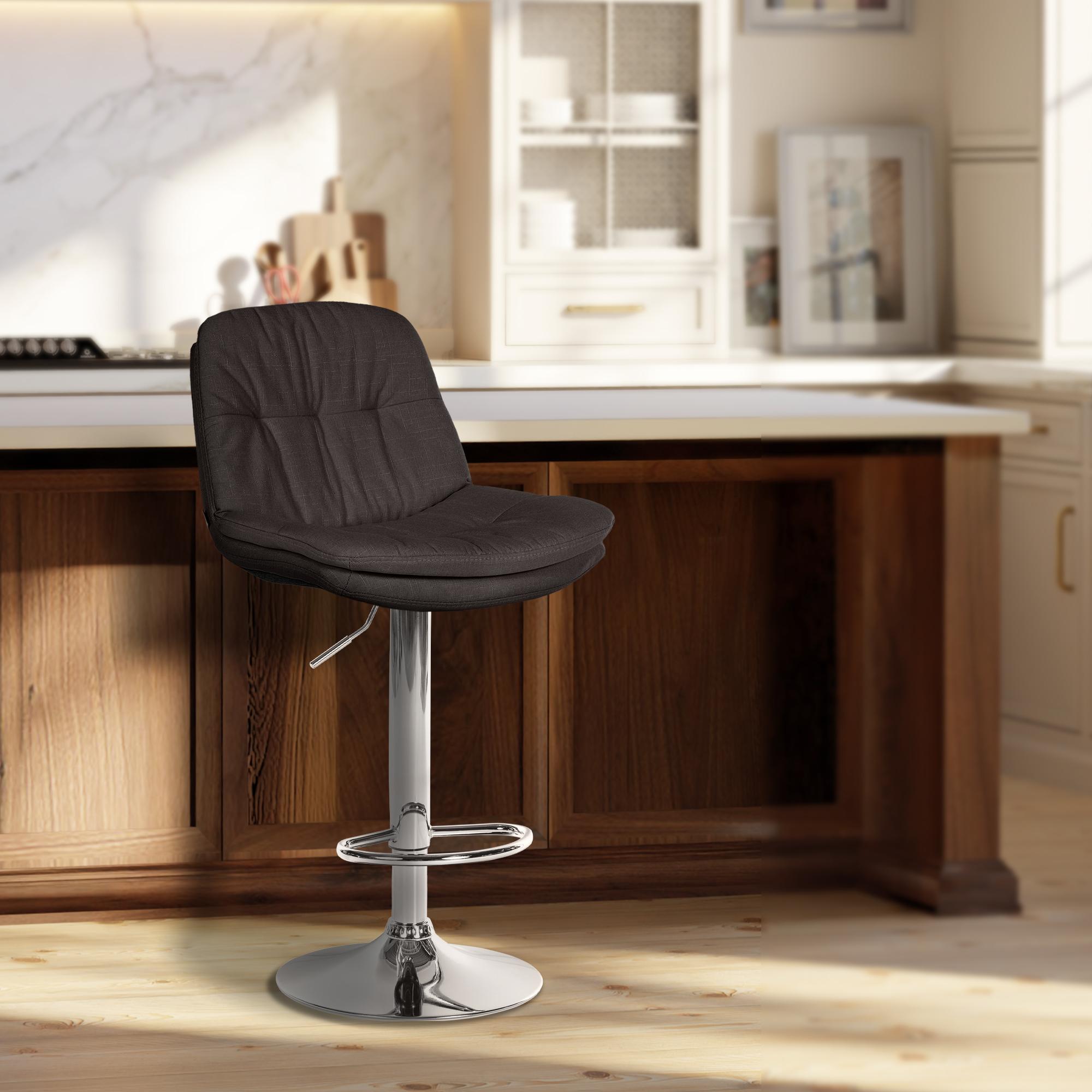 Tabouret de bar Laurel Tissu