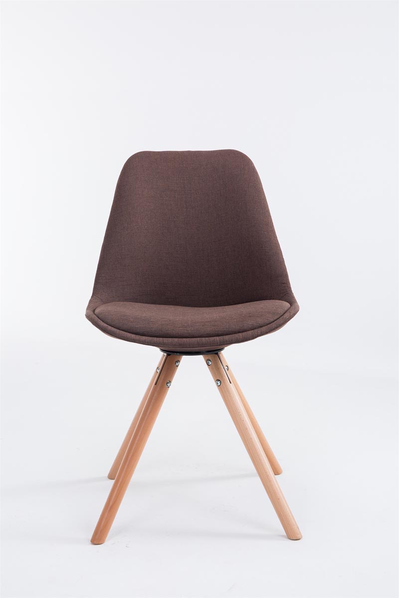 Chaise Toulouse tissu pieds ronds