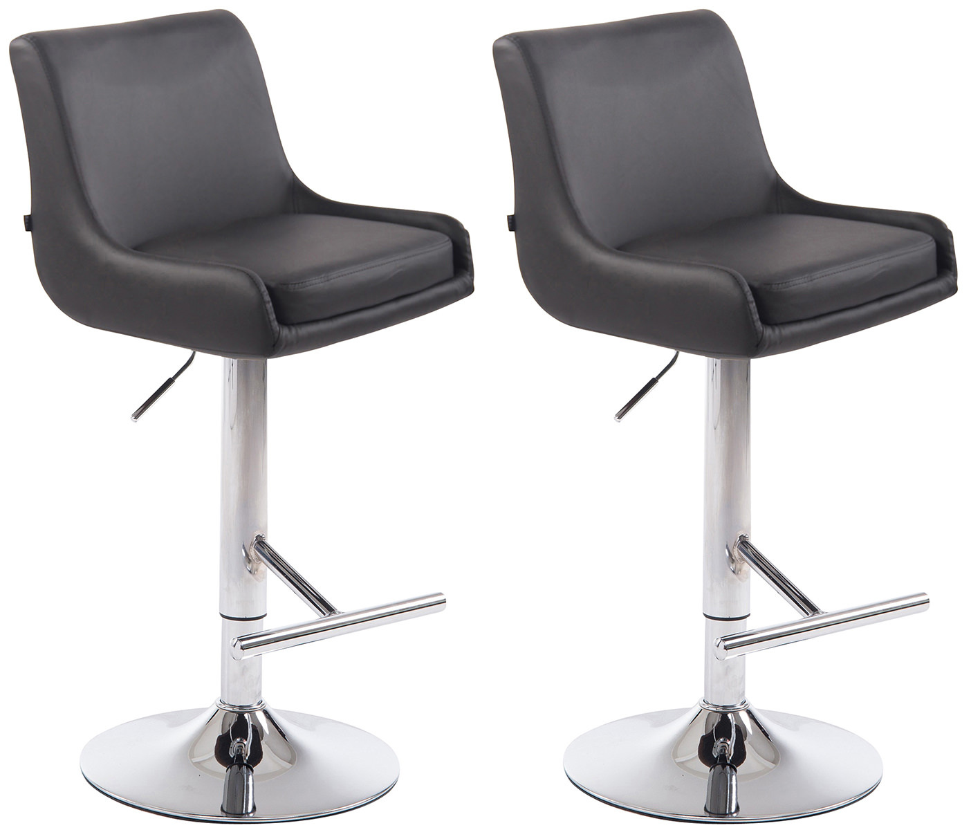 Lot de 2 tabourets de Bar Club en Similicuir