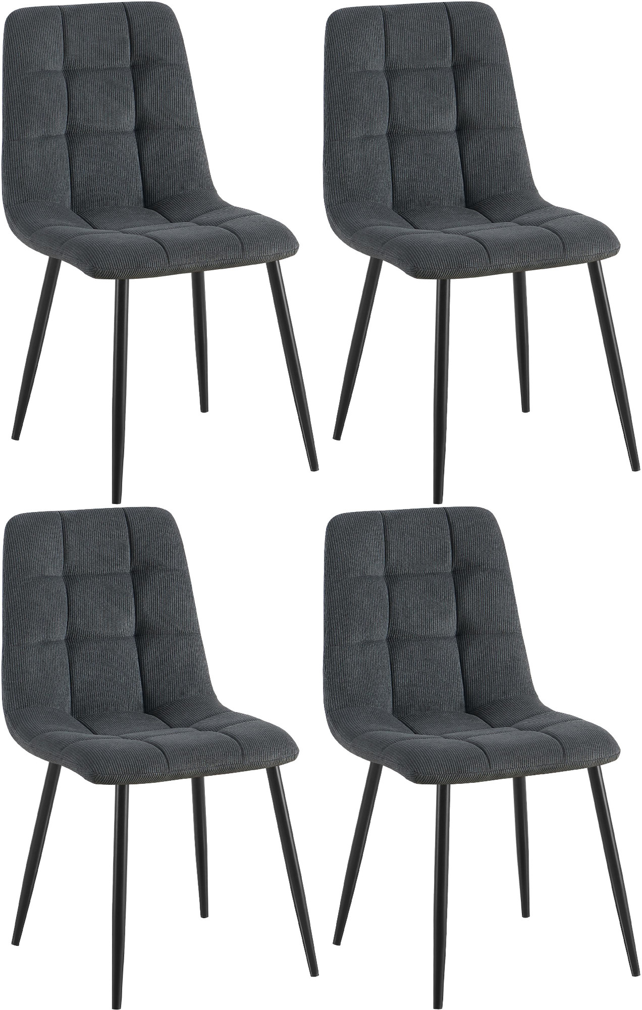 Lot de 4 chaises de salle à manger Tilde