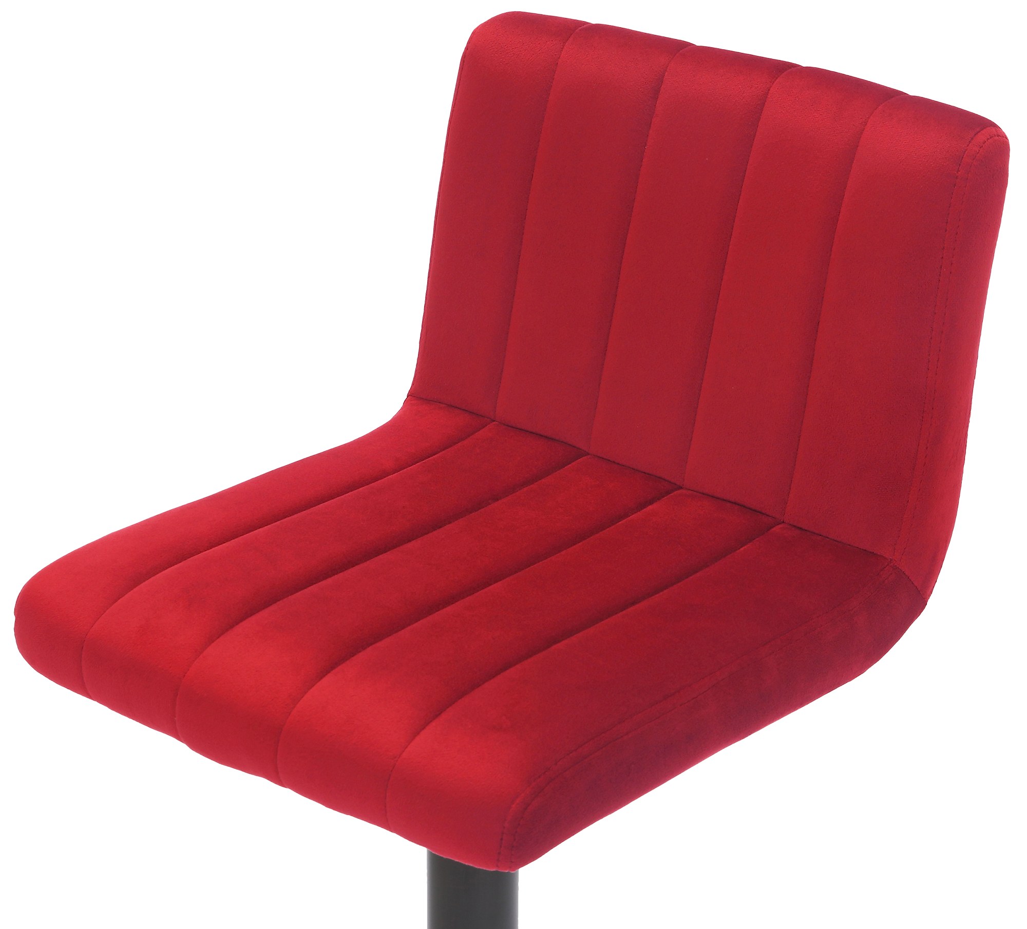 Tabouret de bar Jamie en Velours avec Piètement trompette en Métal