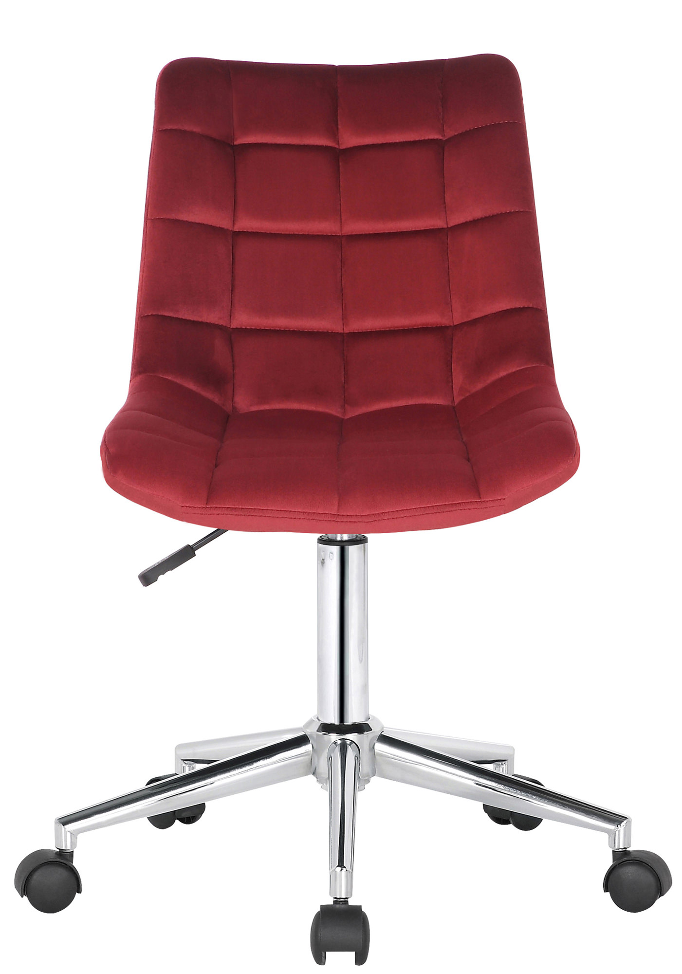 Chaise de bureau pivotant Medford en Velours avec Hauteur ajustable et Roulettes