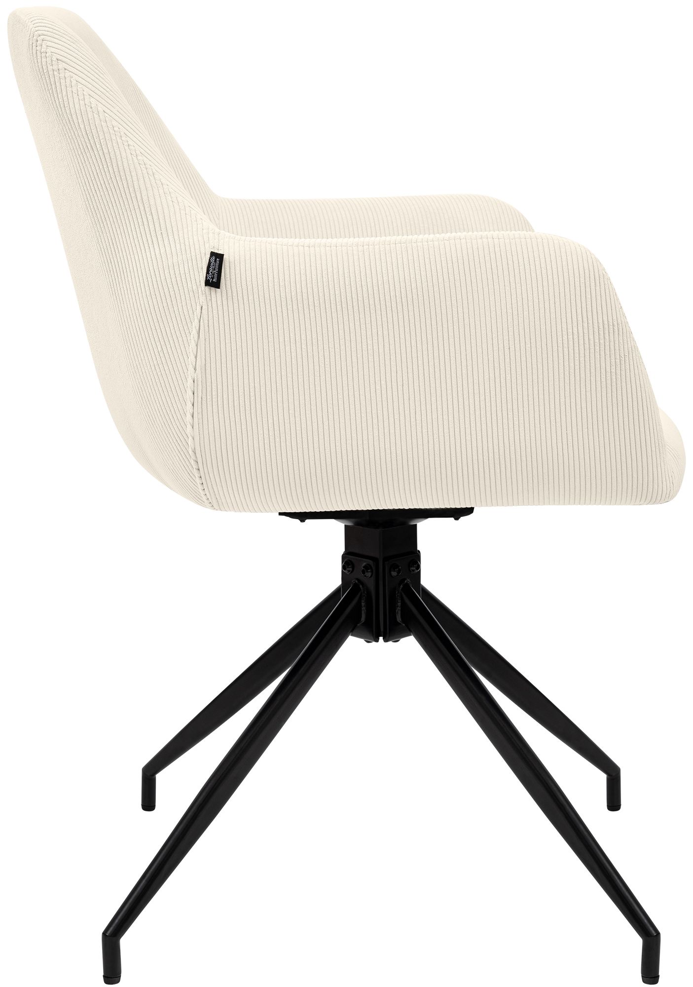 Chaise de salle à manger Merlinda en velours côtelé