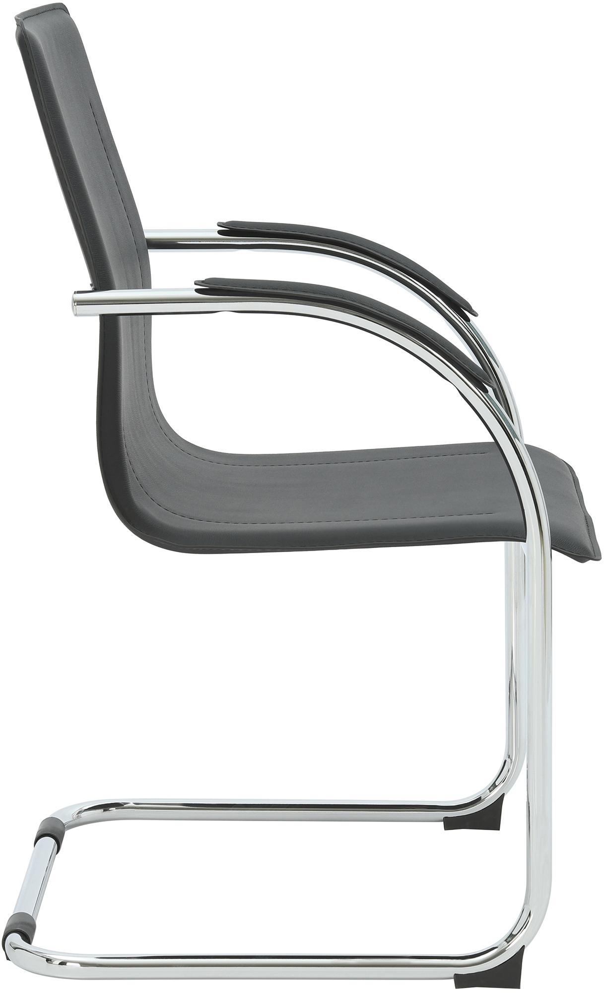 Chaise cantilever Noeleen en simili cuir