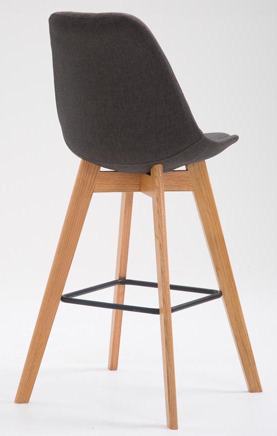 Lot de 2 tabourets de bar Metz en tissu