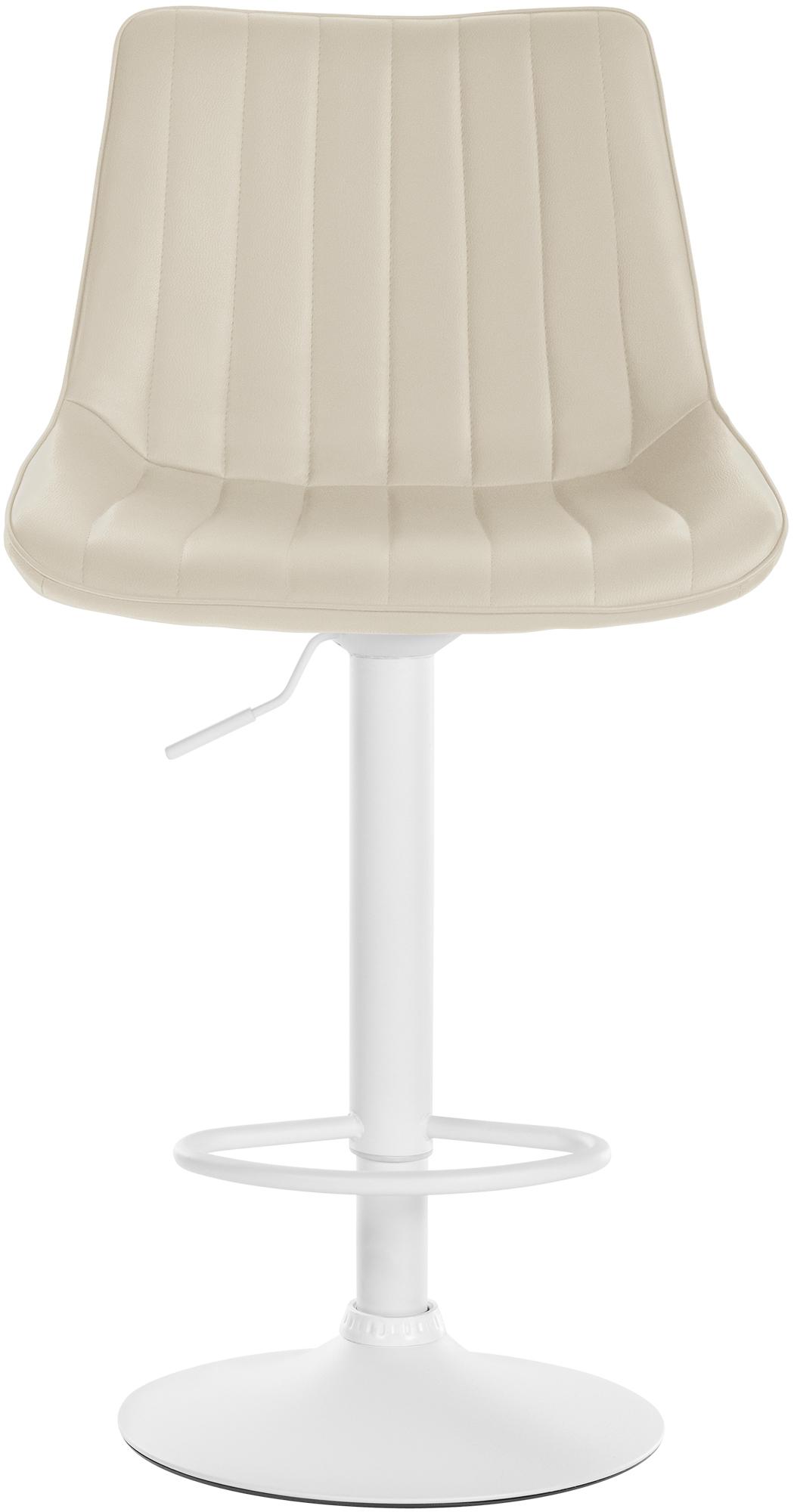 Tabouret de bar Toni en Similicuir Pied en Métal réglable pivotant