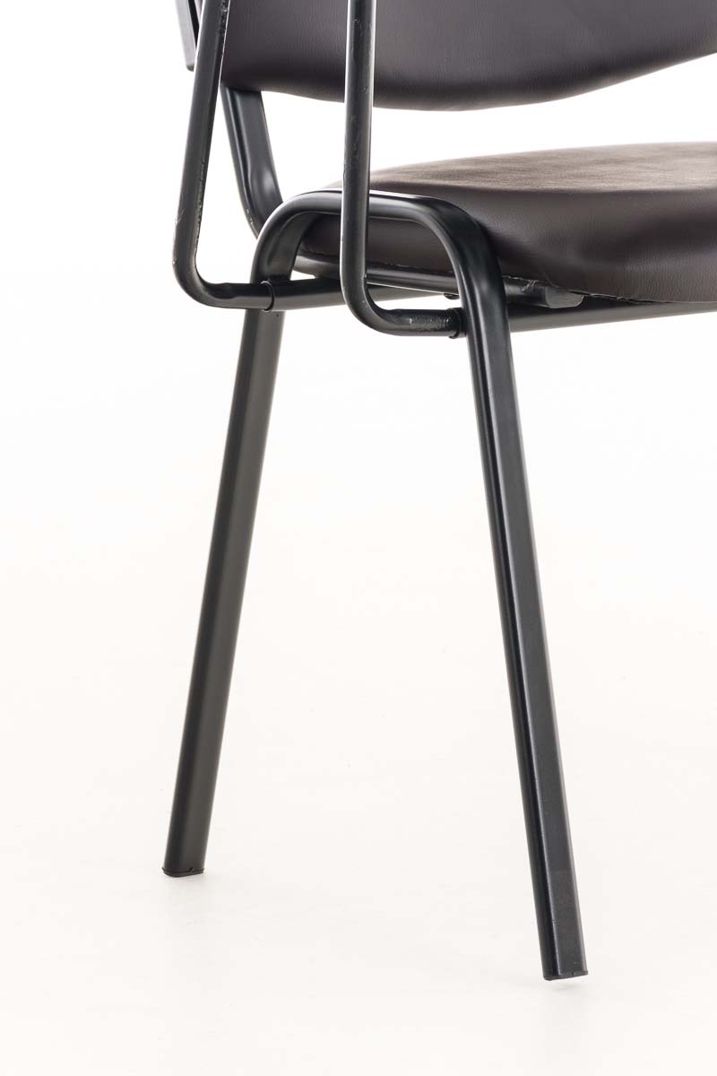 Chaise Ken en similicuir avec tablette rabattable