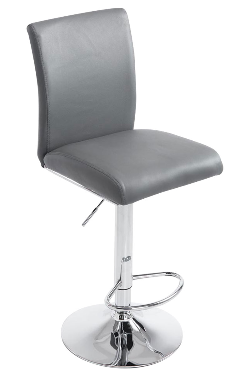 Tabouret de bar Köln en similicuir avec pied en métal