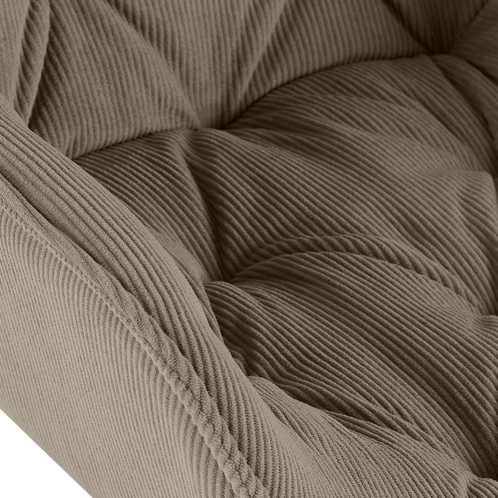 Chaise de salle a manger Rimio en velours côtelé