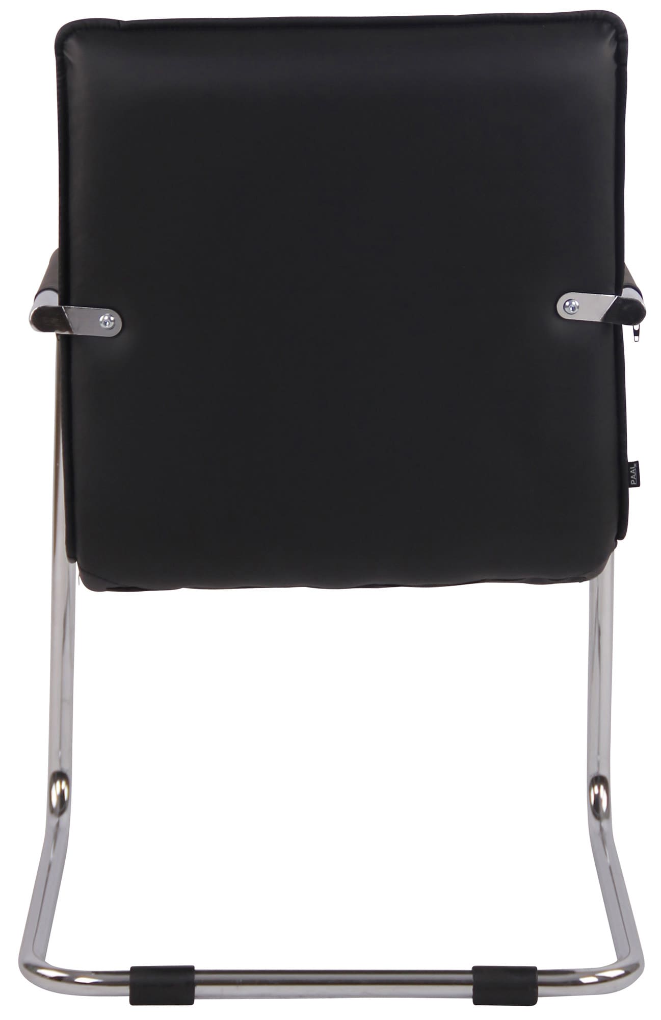 Lot de 2 Chaises Cantilever Gandia en Similicuir et pieds en Métal