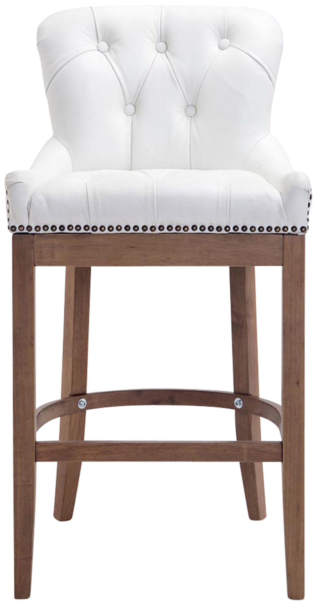 Tabouret de bar Lakewood antique-clair cuir véritable
