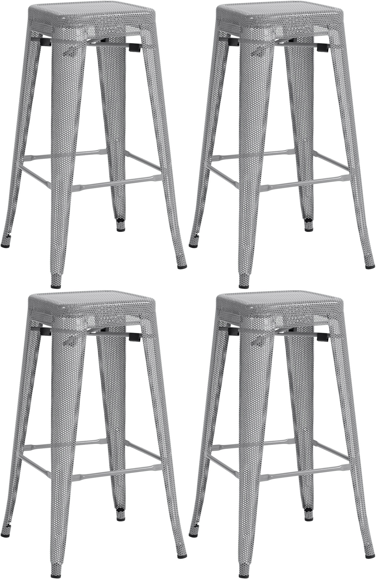 Lot de 4 tabourets de bar Fletcher