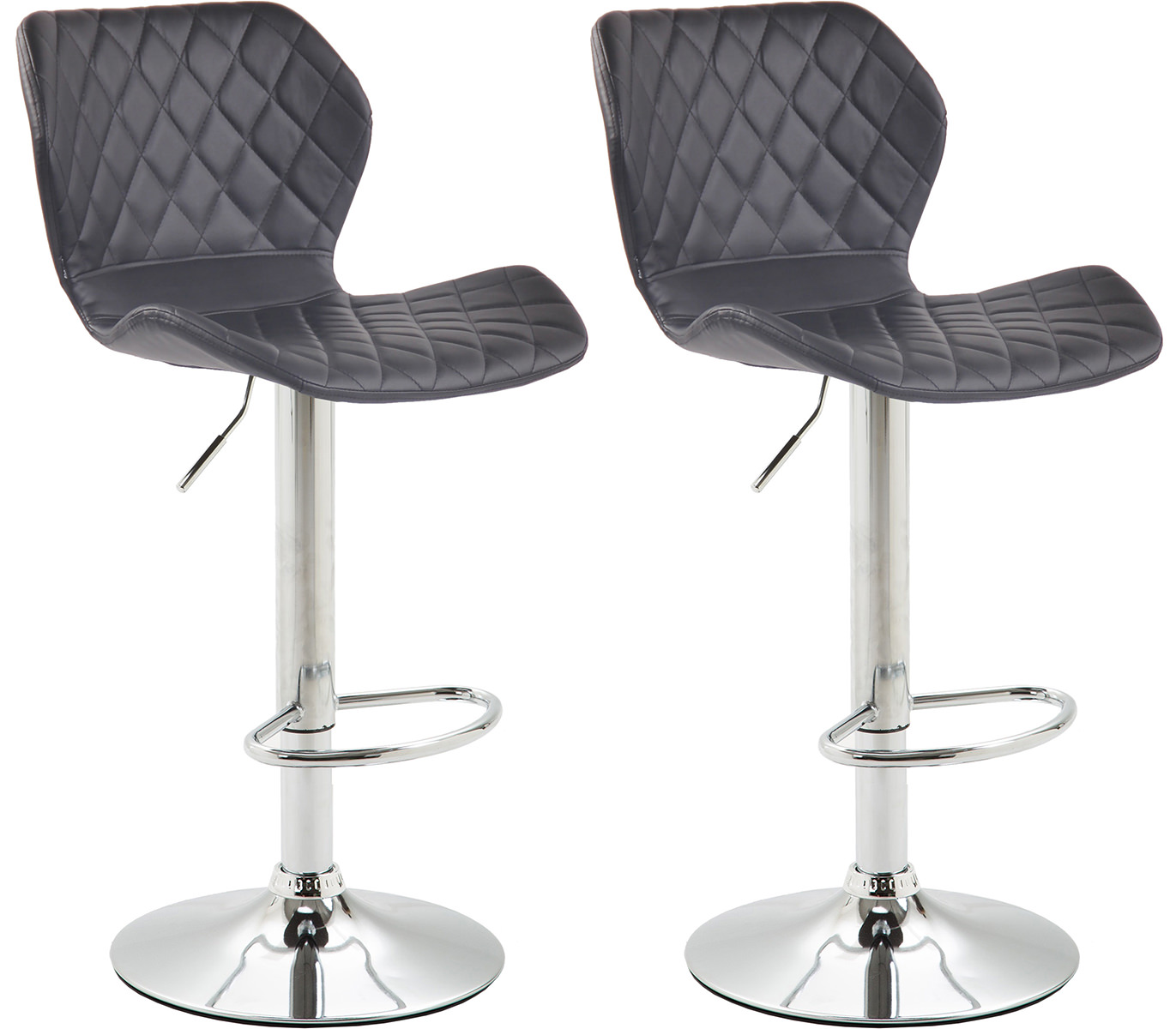 Lot de 2 Tabourets de bar Cork en similicuir