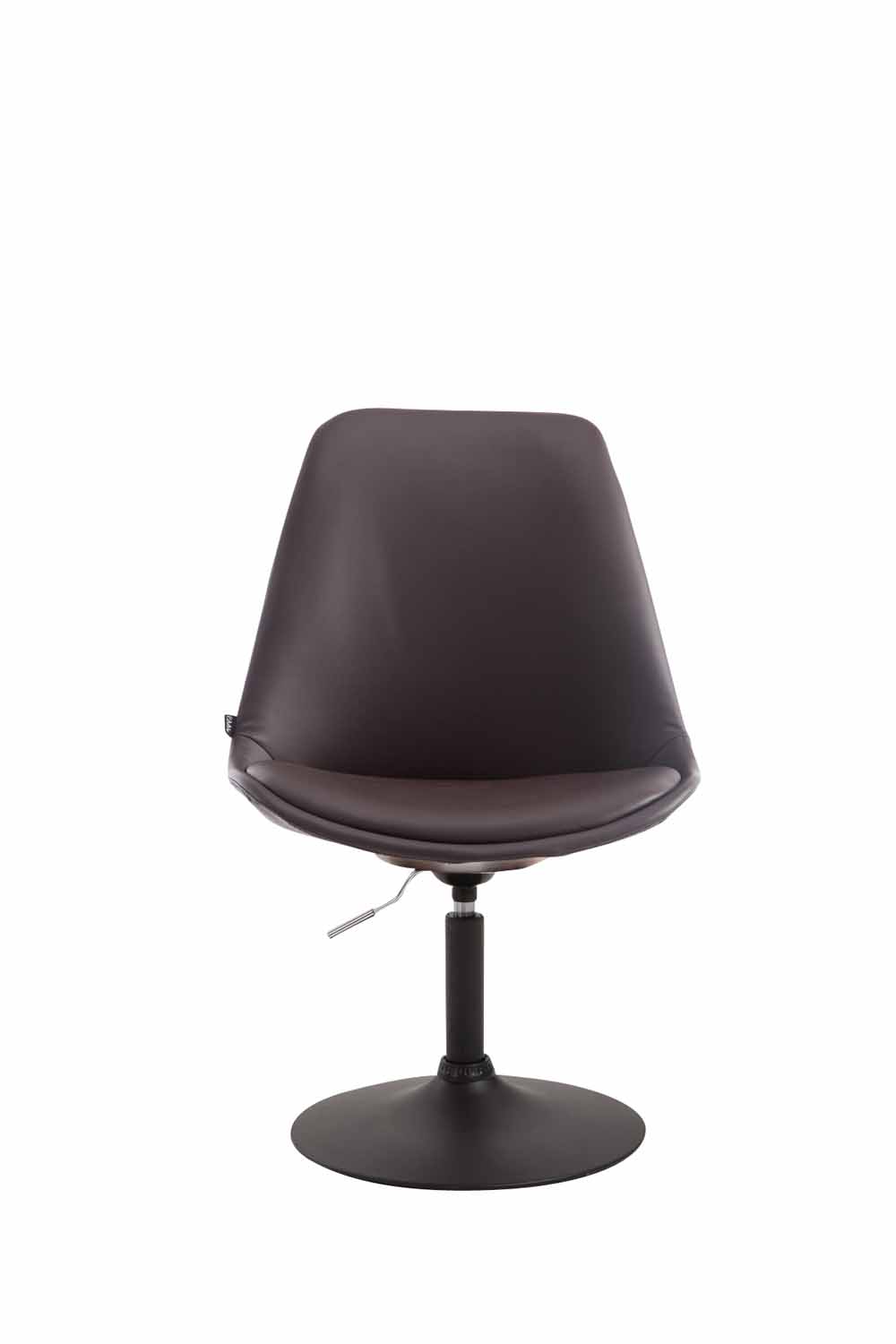 Chaise de salle à manger Maverick en similicuir avec pied trompette