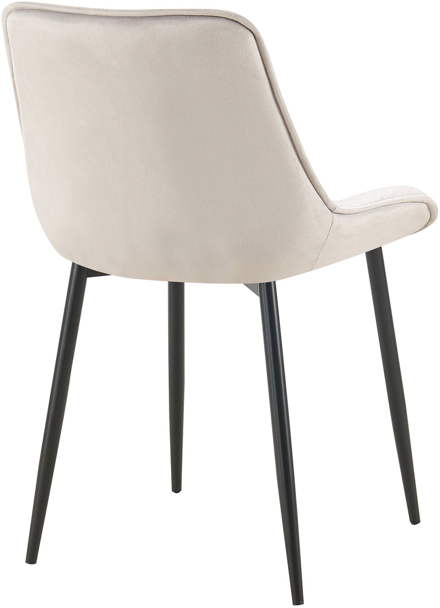Chaise de salle à manger Wallace velours