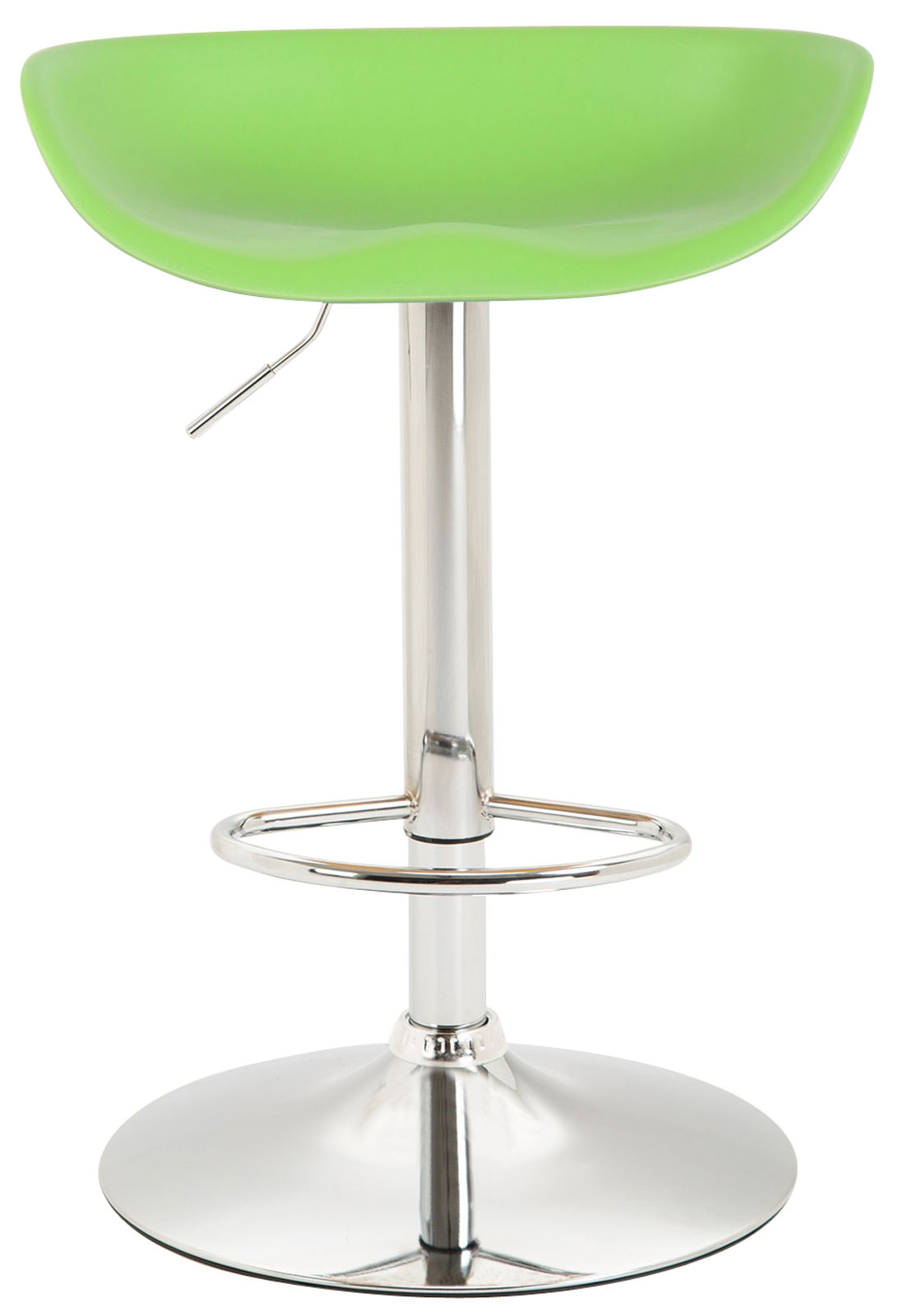 Lot de 4 Tabourets de bar Anaheim assise en plastique et Pied trompette en métal