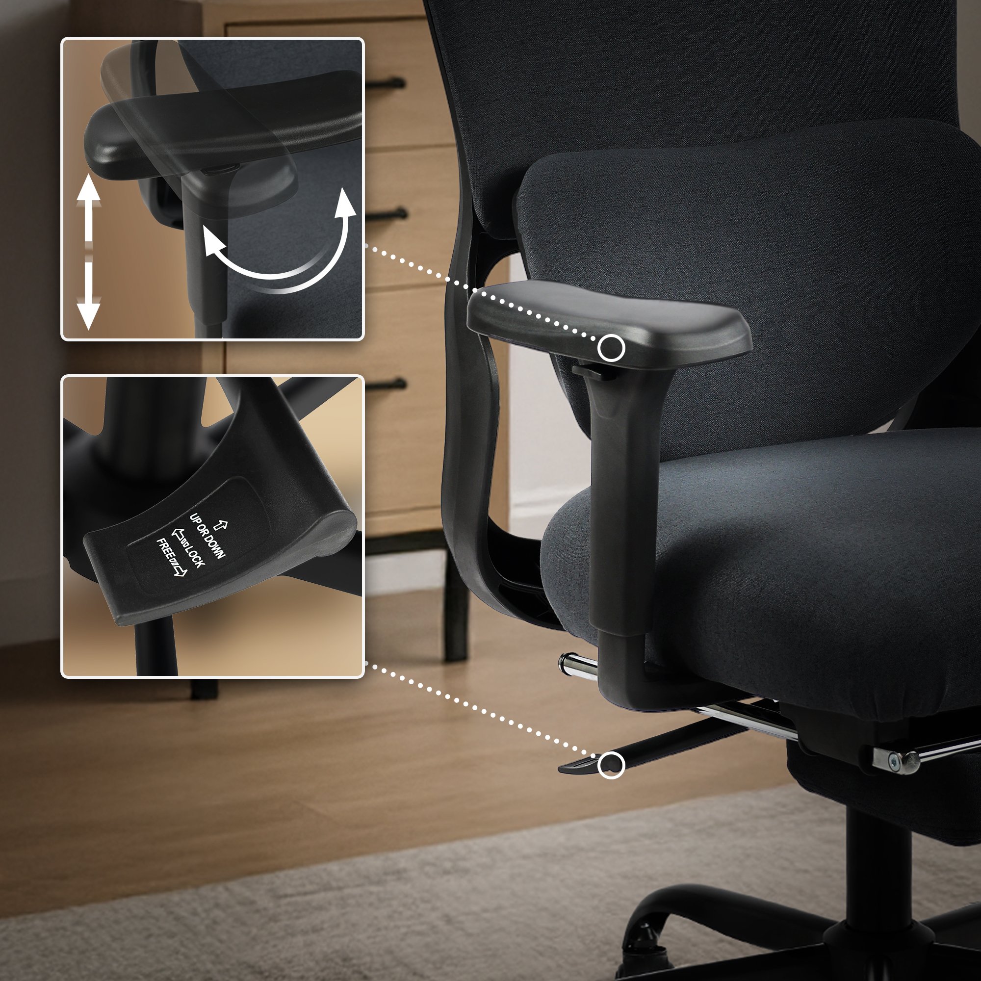 Chaise de bureau Leesburg