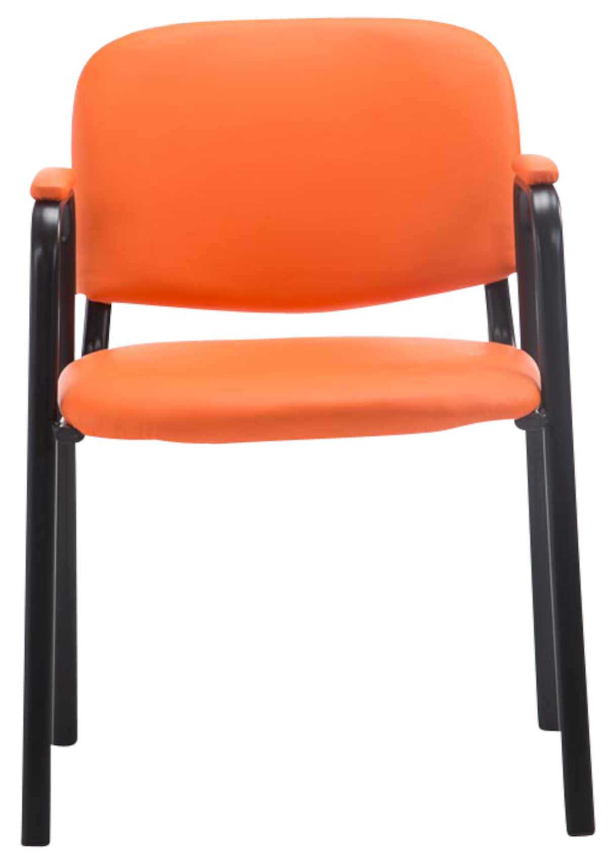Lot de 4 chaises empilables Ken Pro en simili cuir