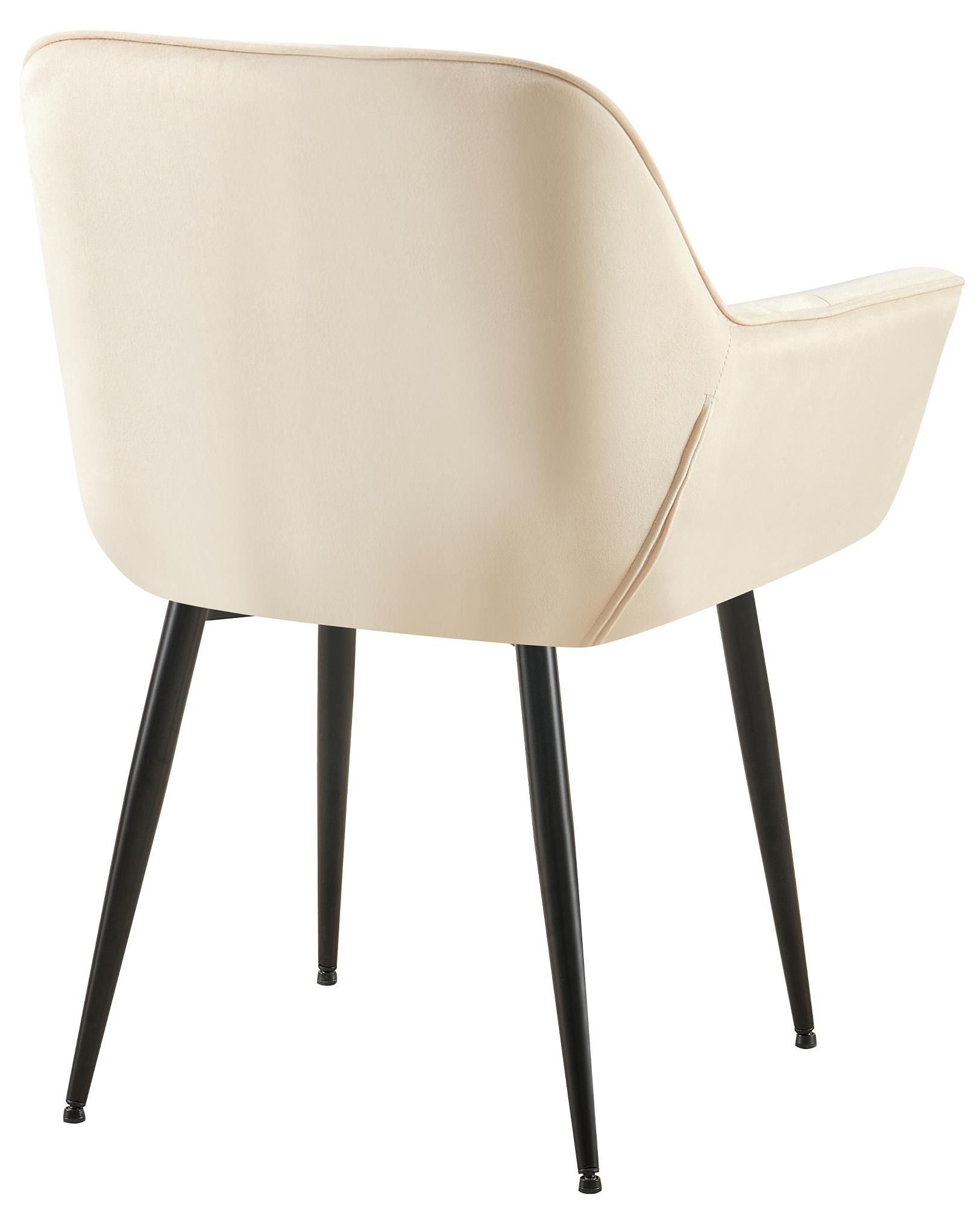 Lot de 2 chaises de salle à manger Roseville velours