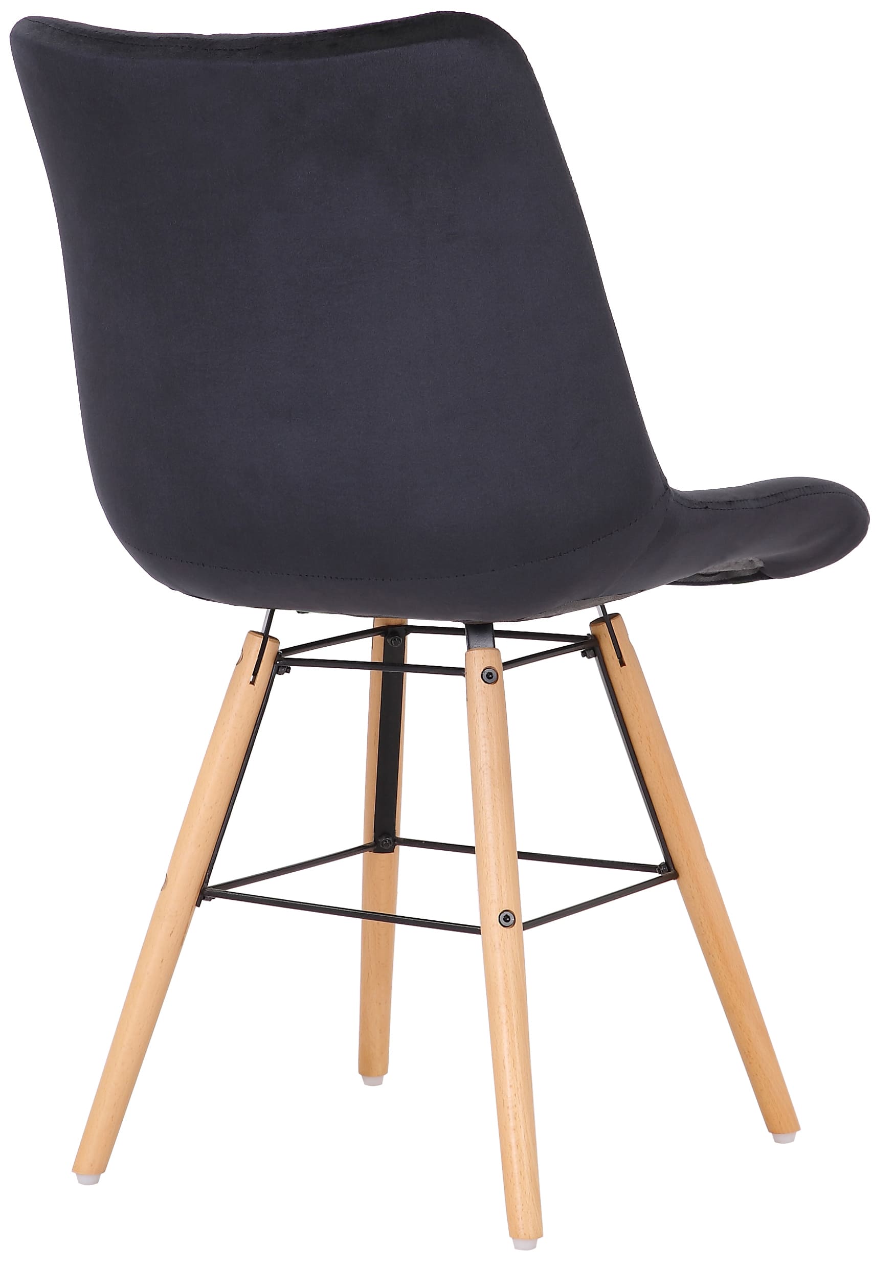 Lot de 2 chaises de salle à manger Leni velours