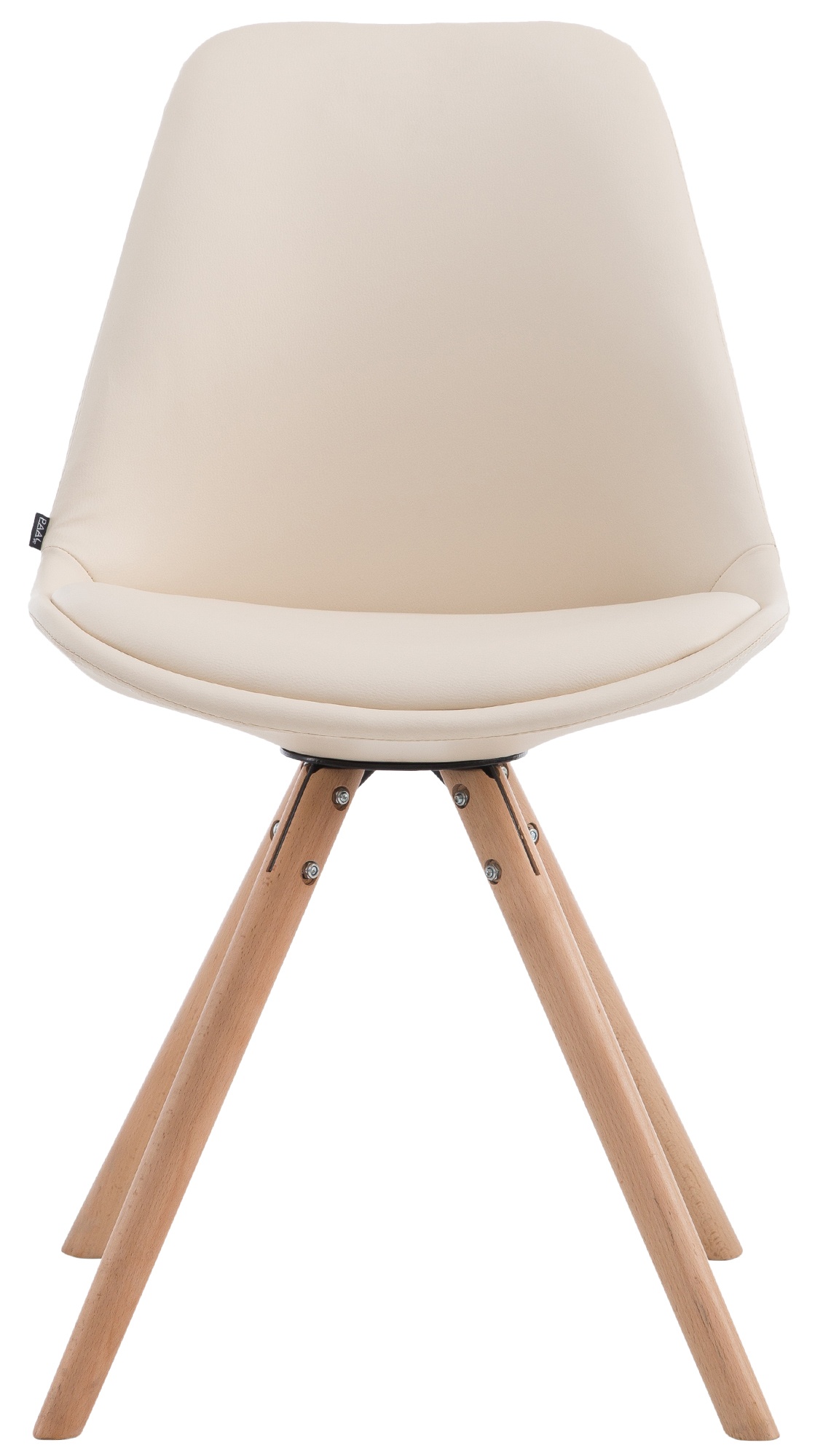 Chaise visiteur LAVAL similicuir pieds ronds