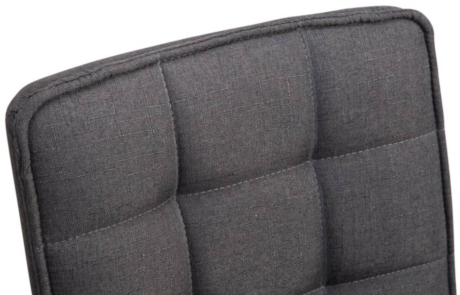 Lot de 2 chaises de salle à manger Peking V2 en tissu avec pied trompette