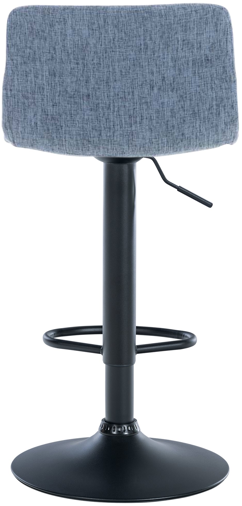 Tabouret de bar Hover Assise en Tissu Piètement Métal chromé