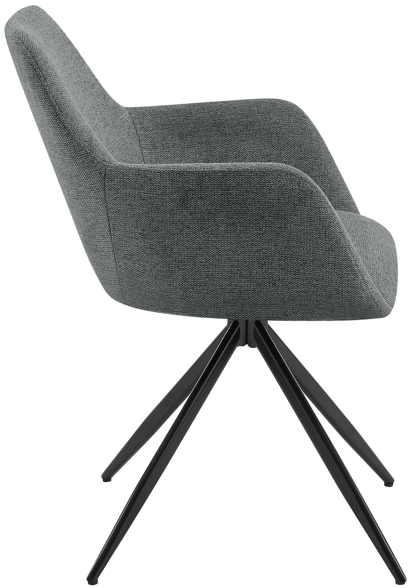 Chaise de salle a manger Olema en tissu