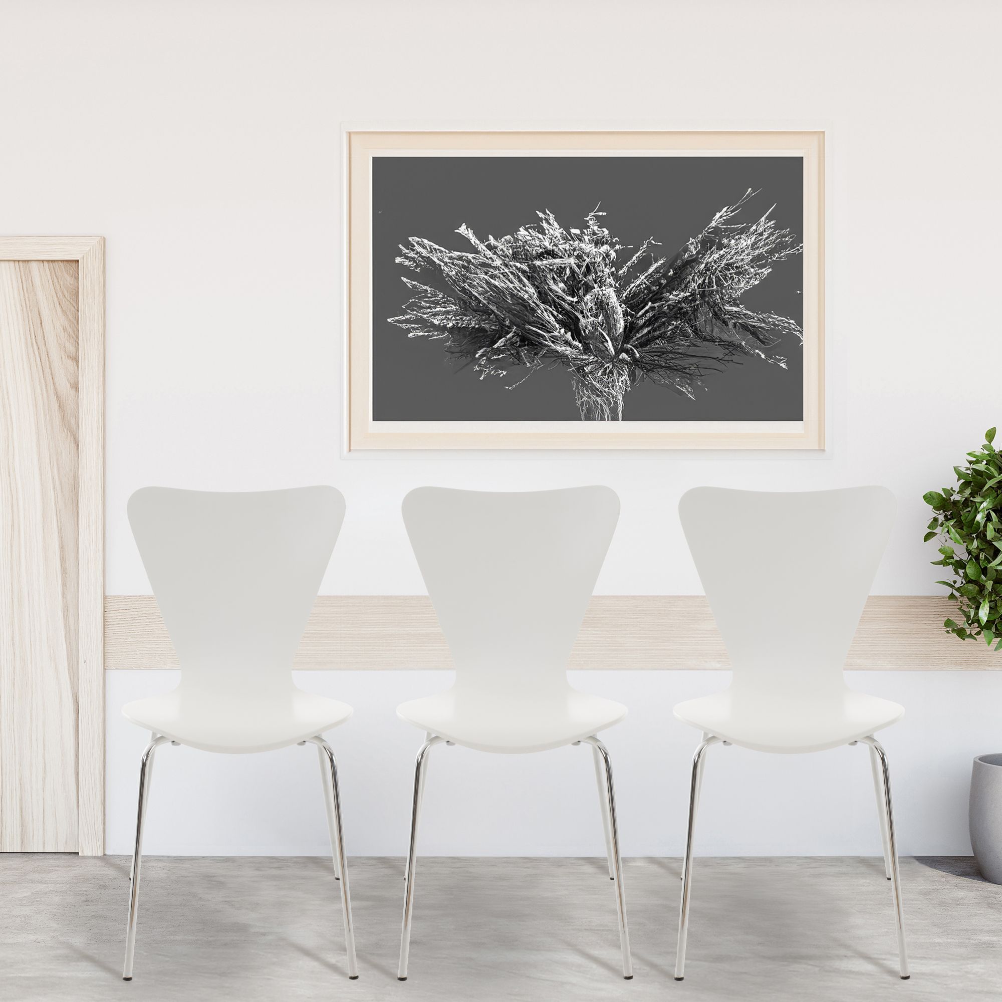Chaise empilable Calisto Blanc
