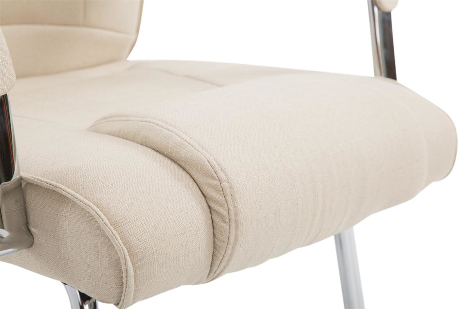 Lot de 2 Chaises Cantilever Attila en tissu avec accoudoirs