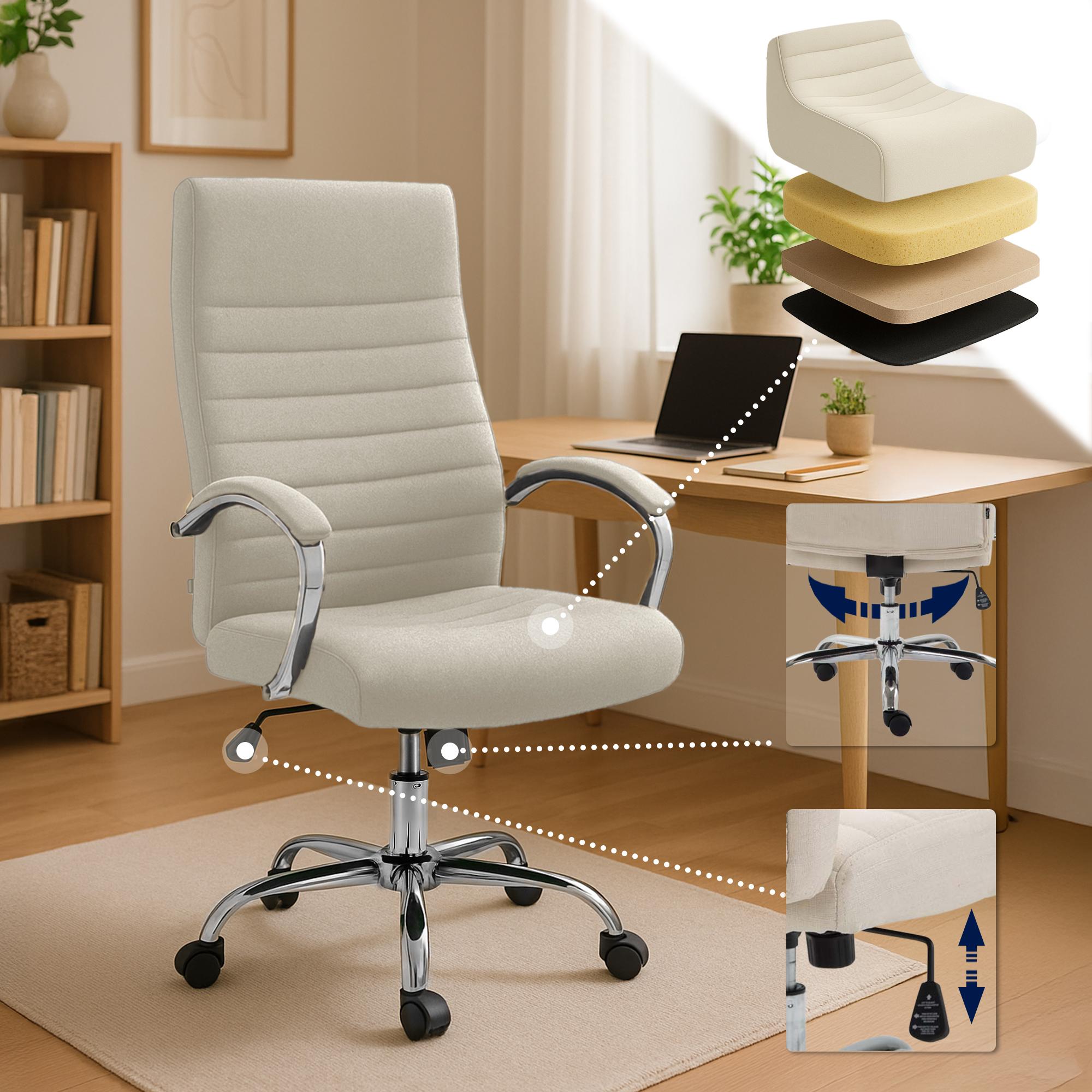 Fauteuil de bureau Valais en tissu