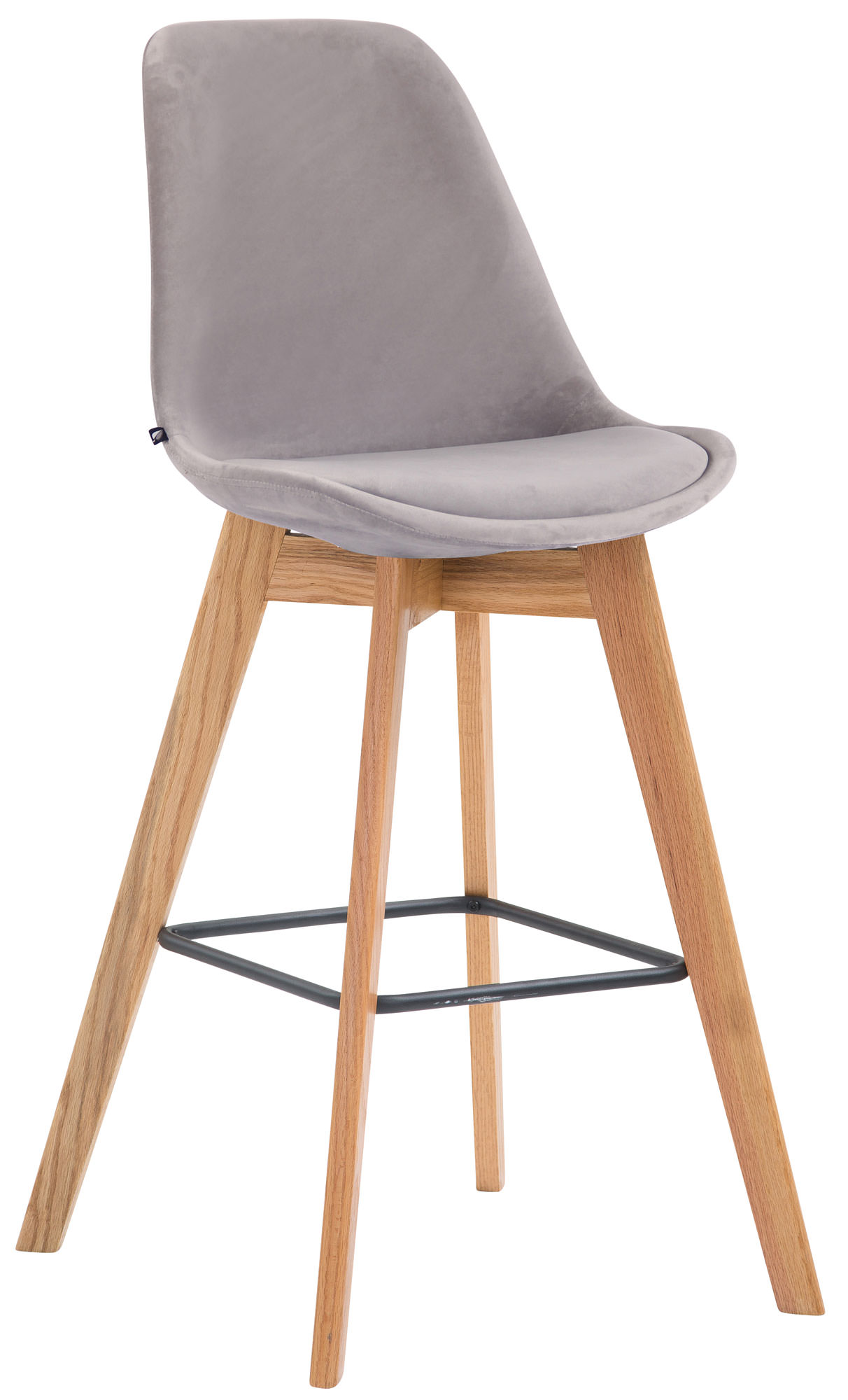 Tabouret de bar Metz en velours