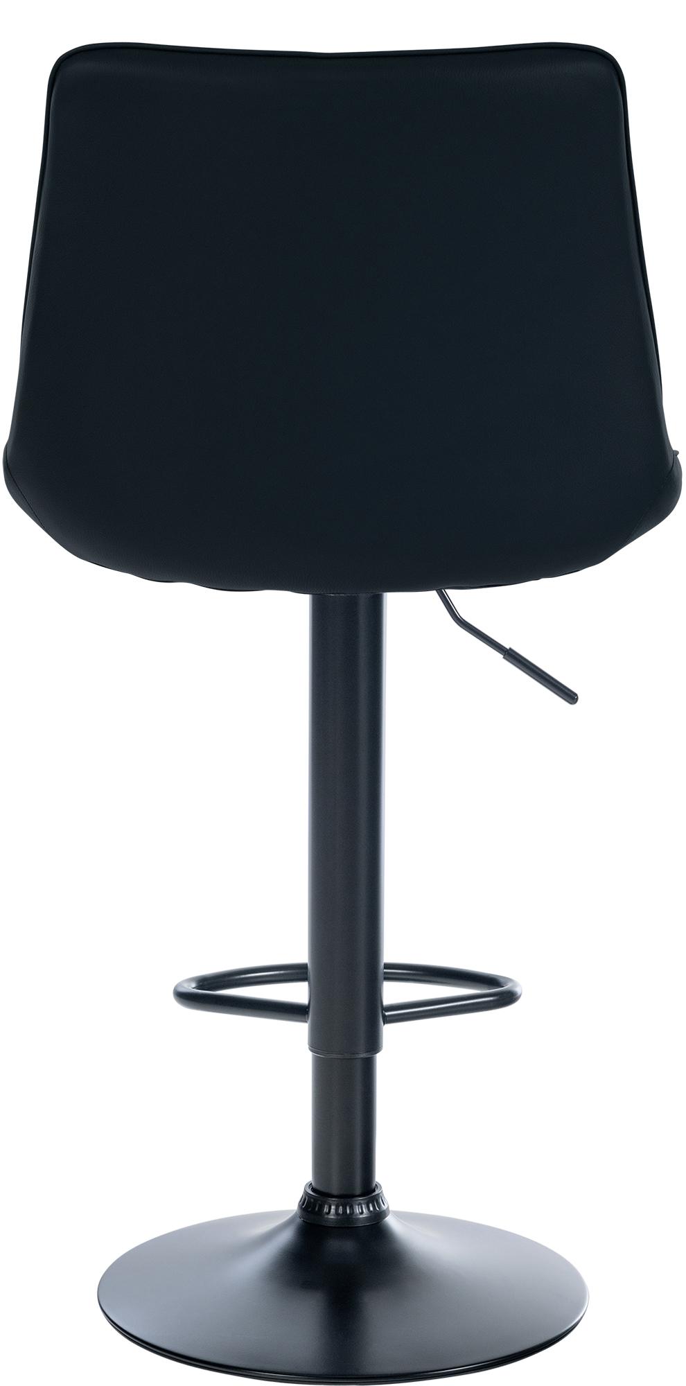 Tabouret de bar Toni en Similicuir Pied en Métal réglable pivotant