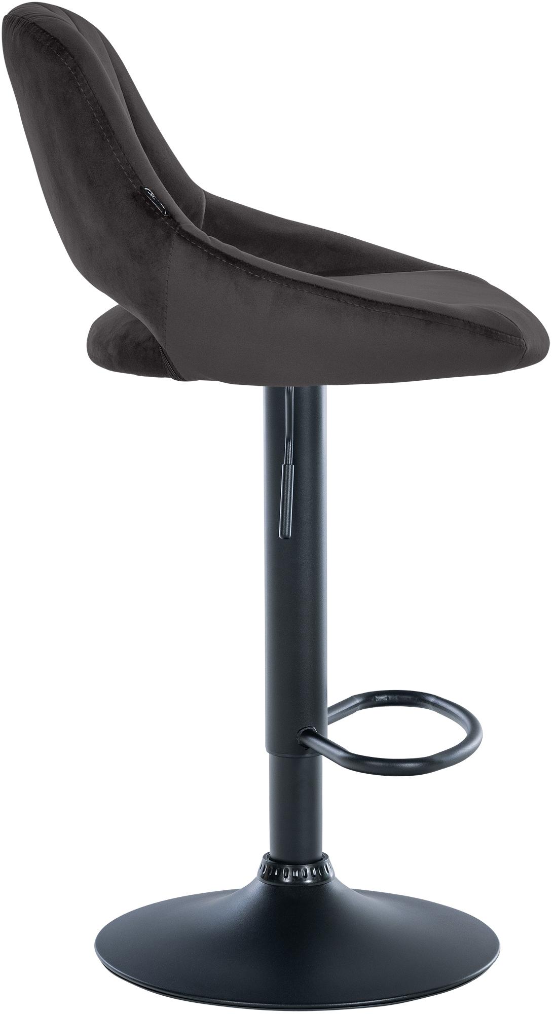 Tabouret de bar Milet en velours