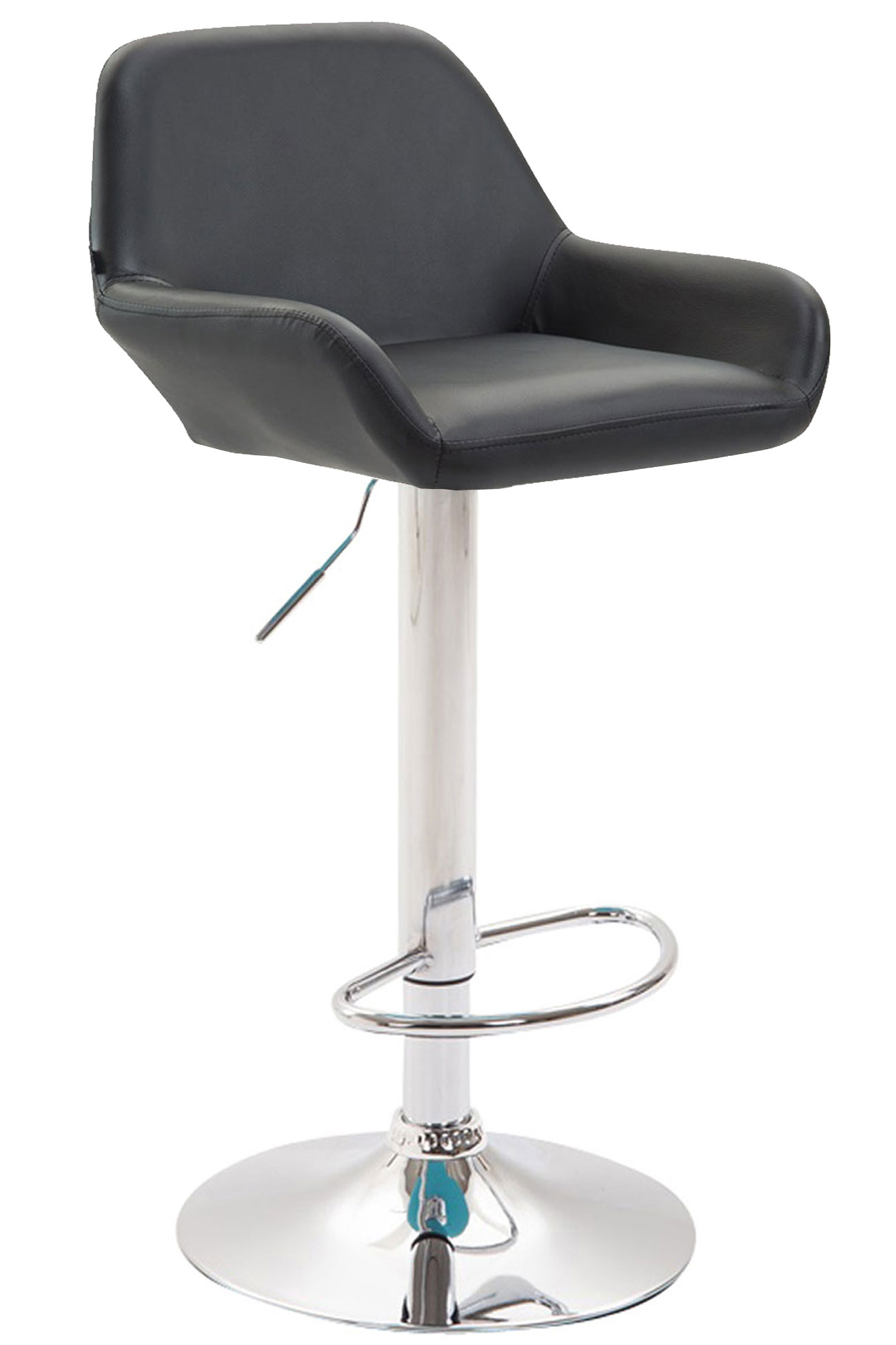 Lot de 2 tabourets de bar Braga en Similicuir