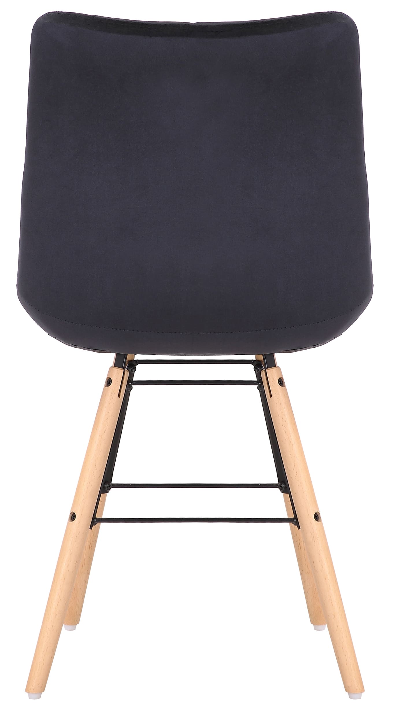 Lot de 2 chaises de salle à manger Leni velours