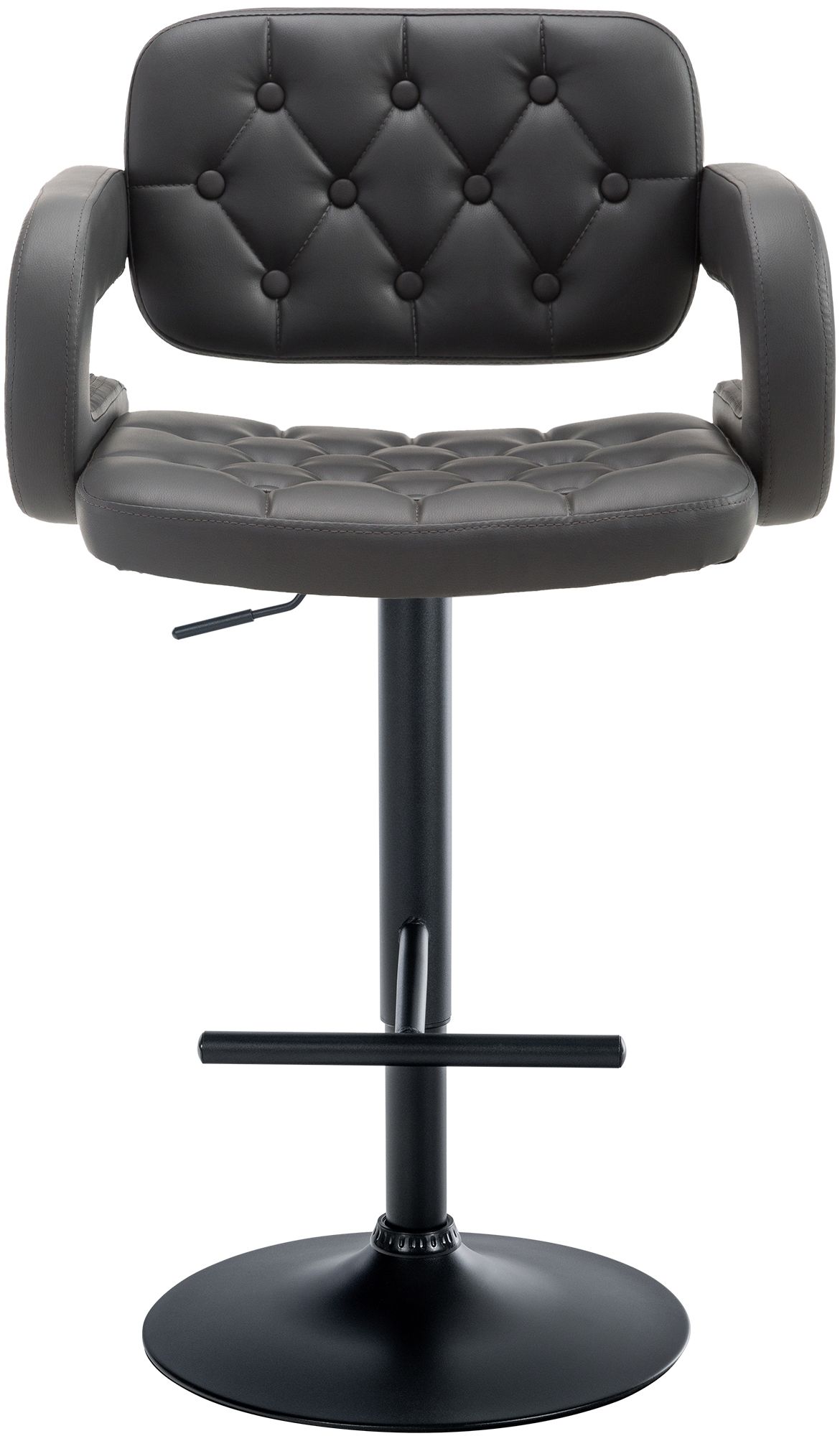 Tabouret de bar Dublin similicuir avec pied en métal