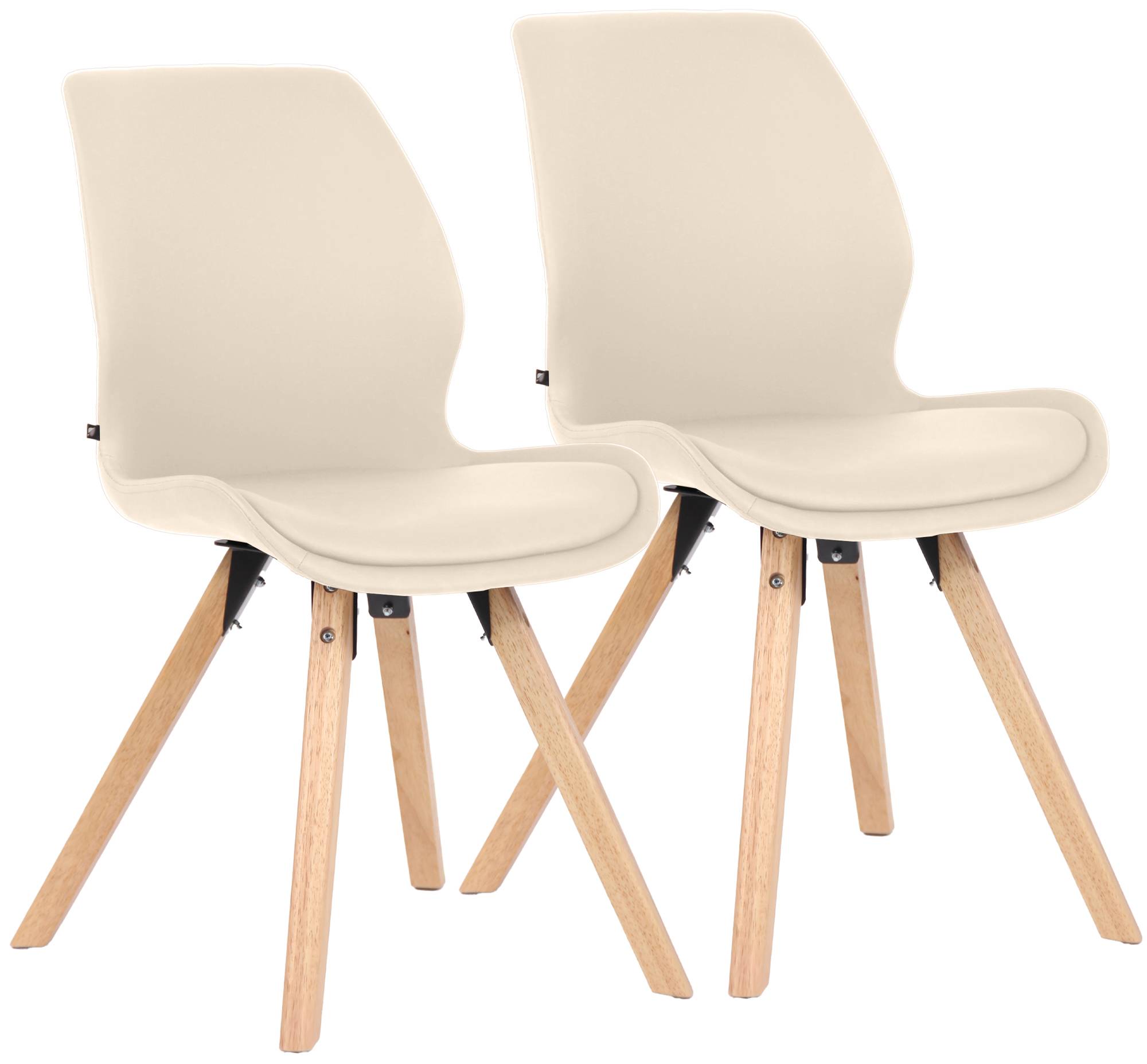 Lot de 2 chaises de salle a manger Luna