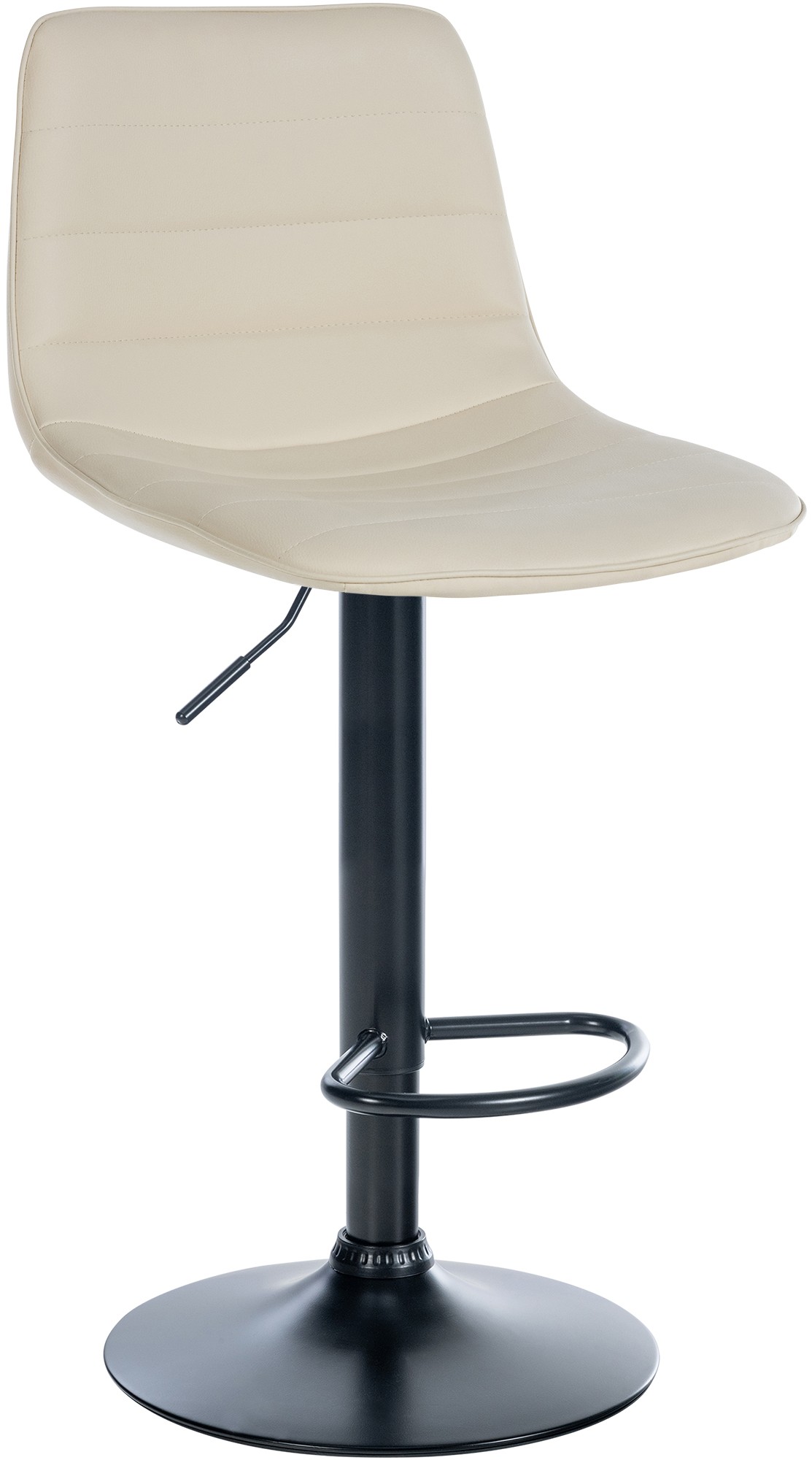 Tabouret de bar Lex en Similicuir Pied trompette en Métal